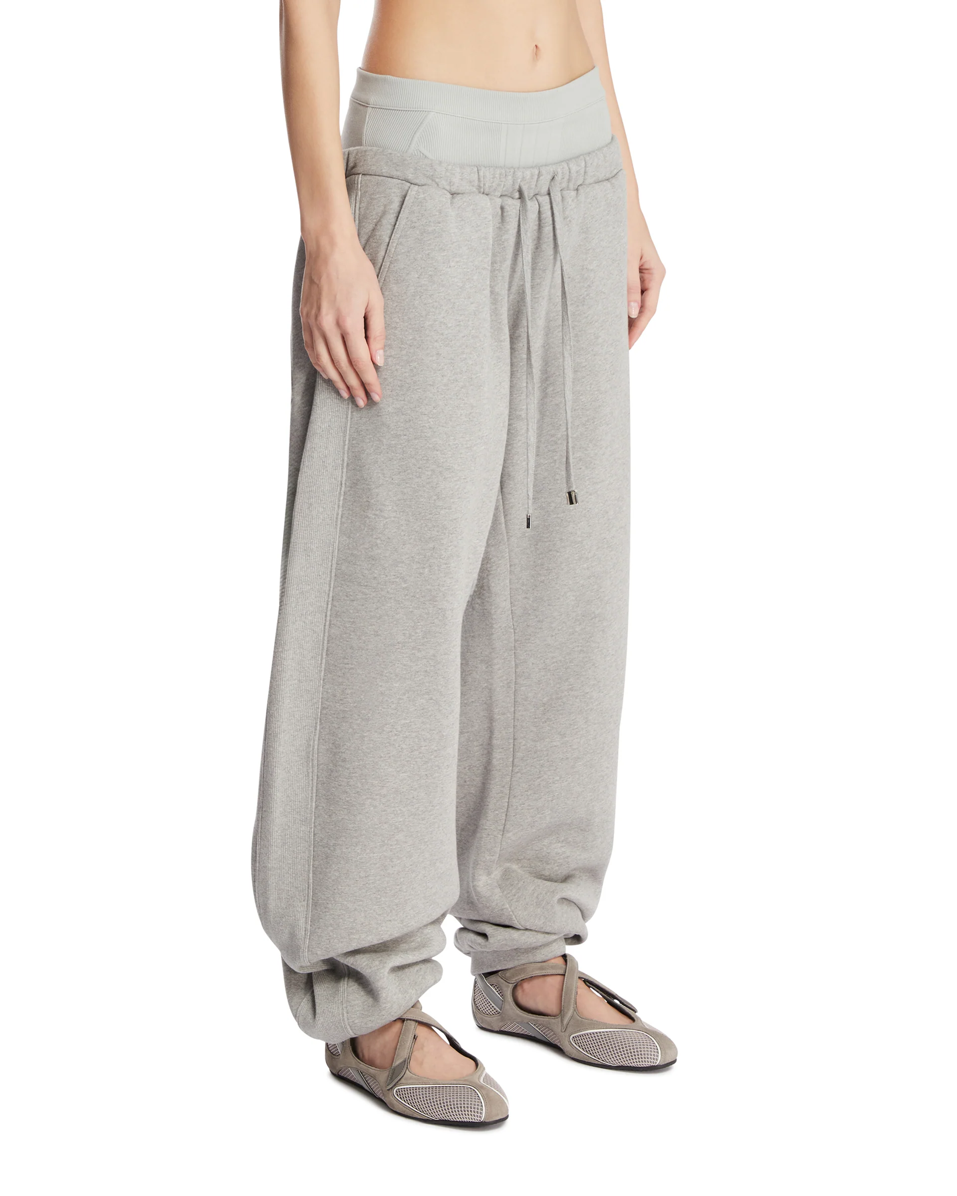 Pantaloni In Cotone Grigi - Image 2
