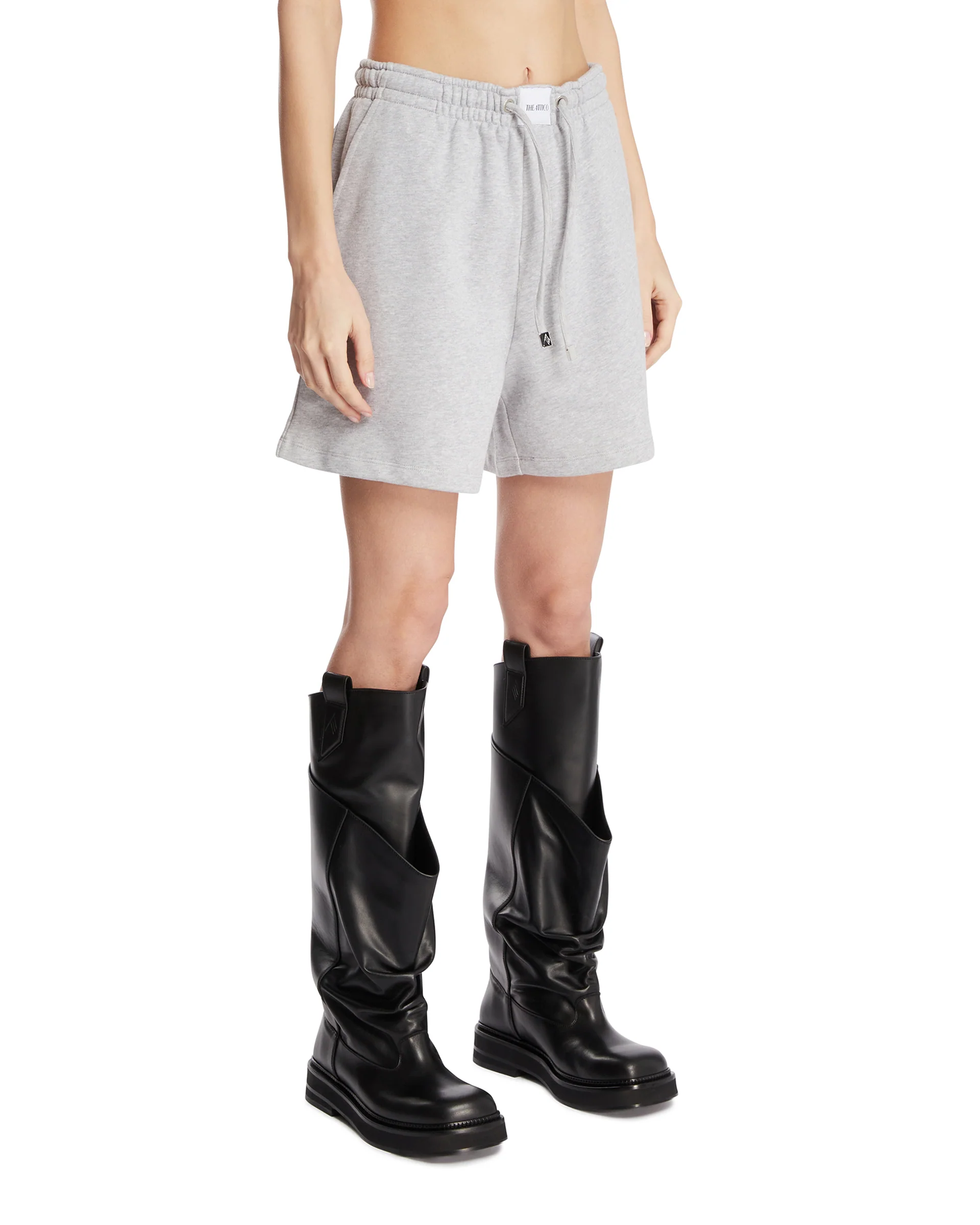 Pantaloncini In Cotone Grigi - Image 2