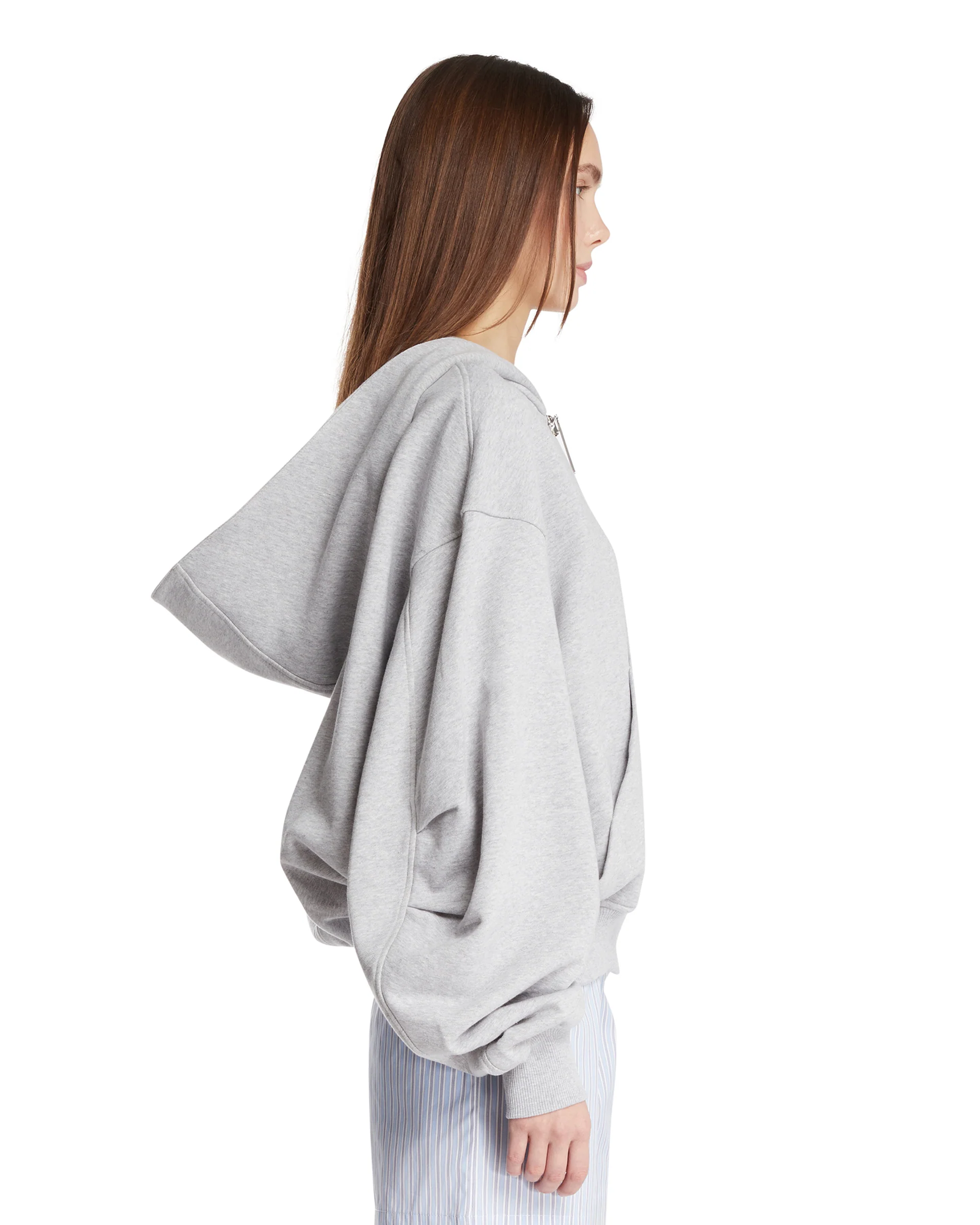 Felpa In Cotone Grigia - Image 4
