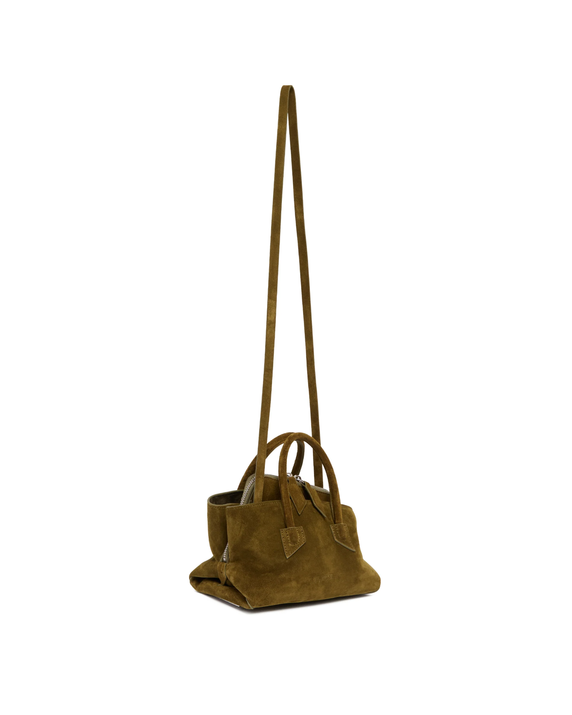 Borsa La Passeggiata Mini In Suede Verde - Image 5