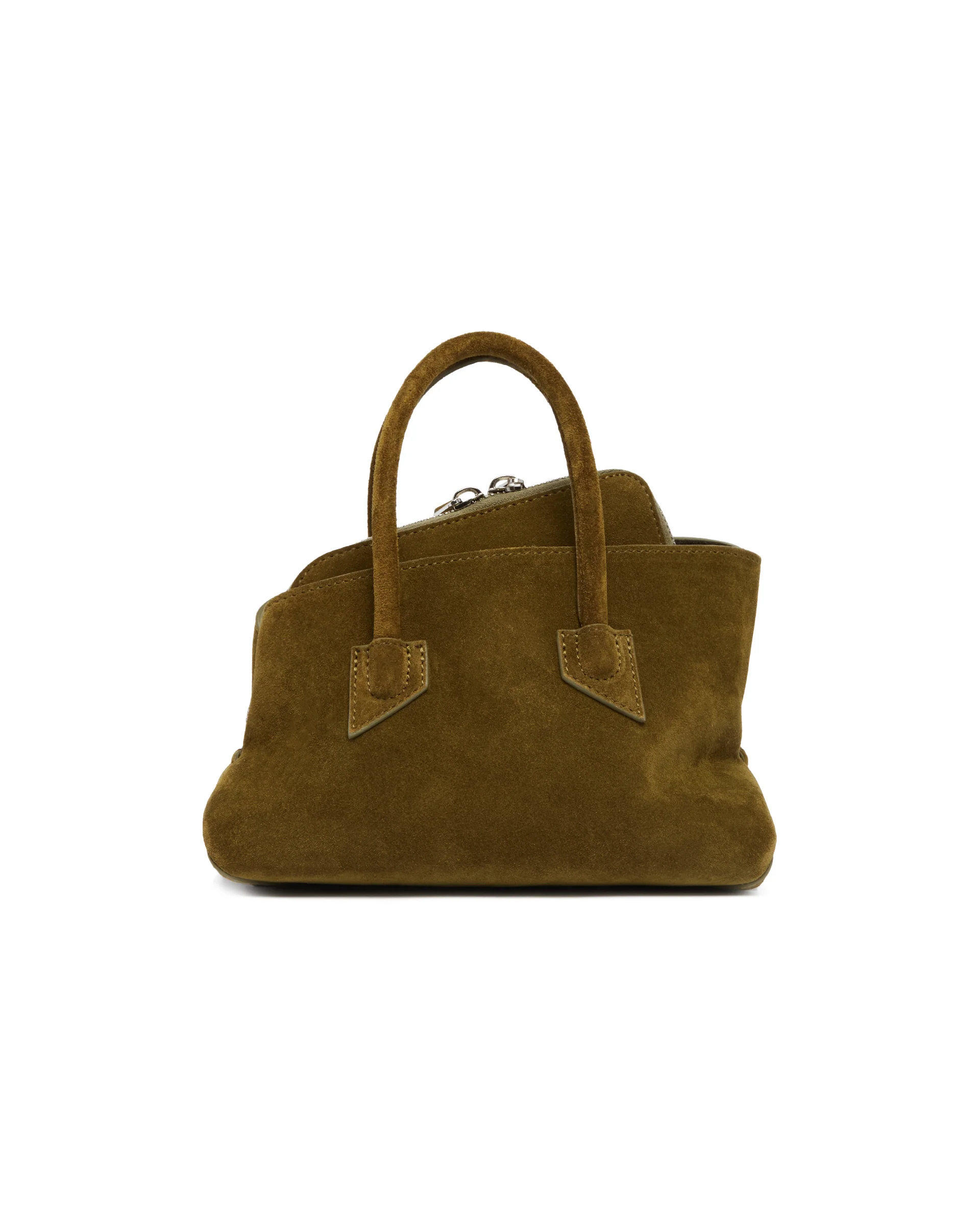 Borsa La Passeggiata Mini In Suede Verde - Image 6