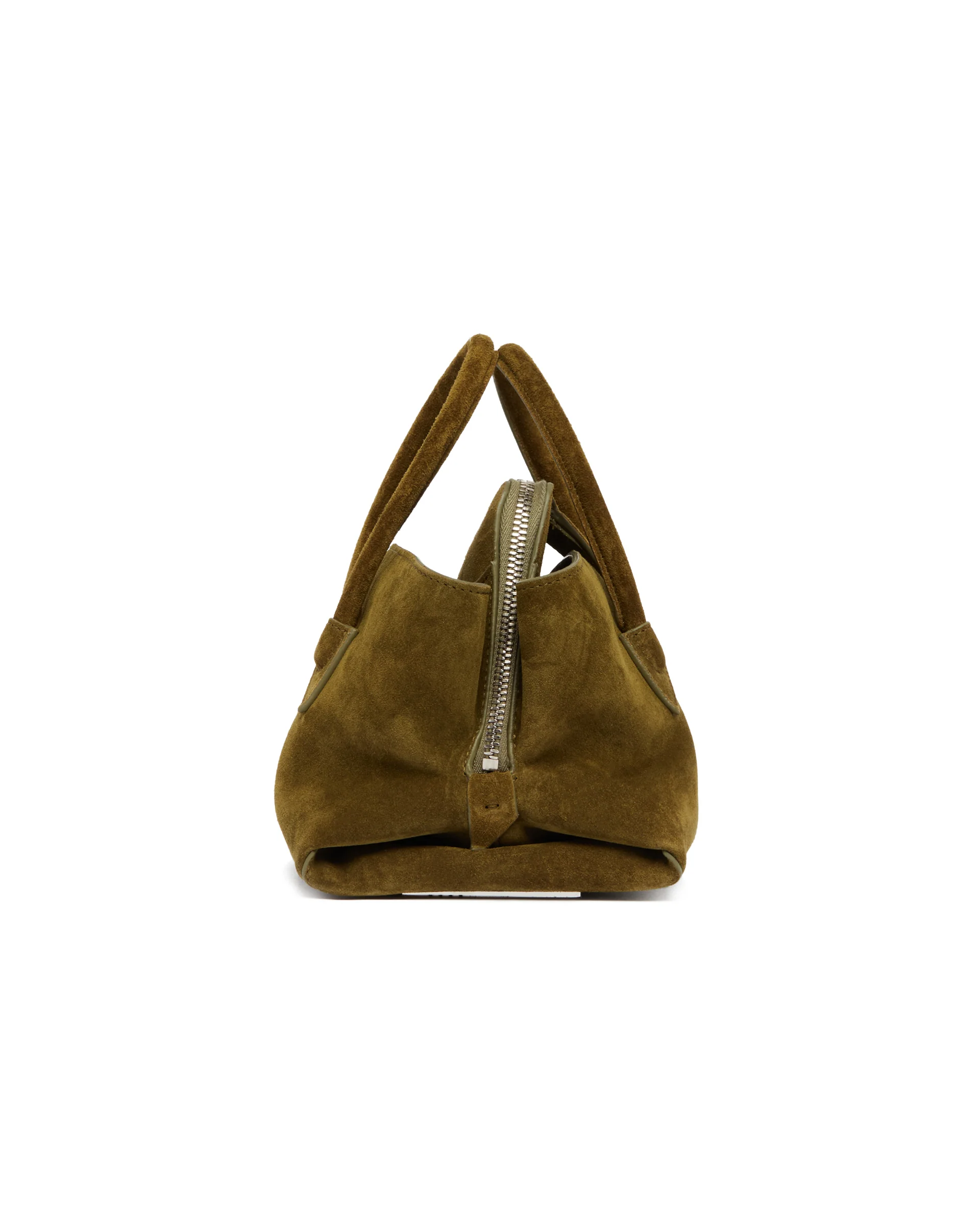 Borsa La Passeggiata Mini In Suede Verde - Image 7