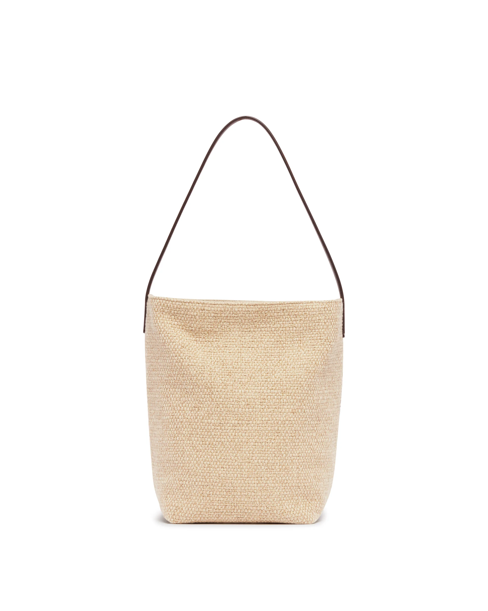 Borsa Media N/S Park Tote Beige e Marrone