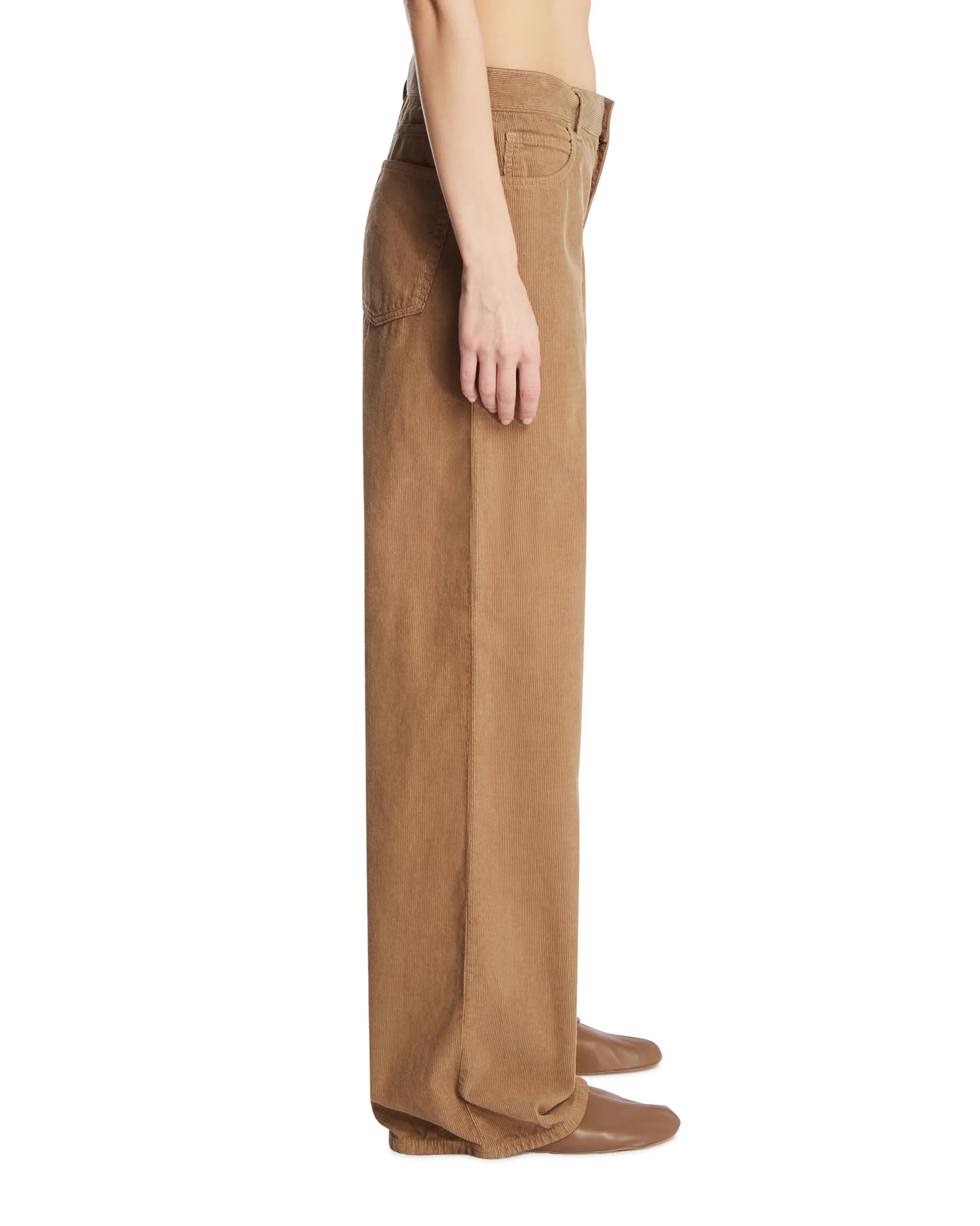 Pantaloni Eglitta In Velluto Beige - Image 4