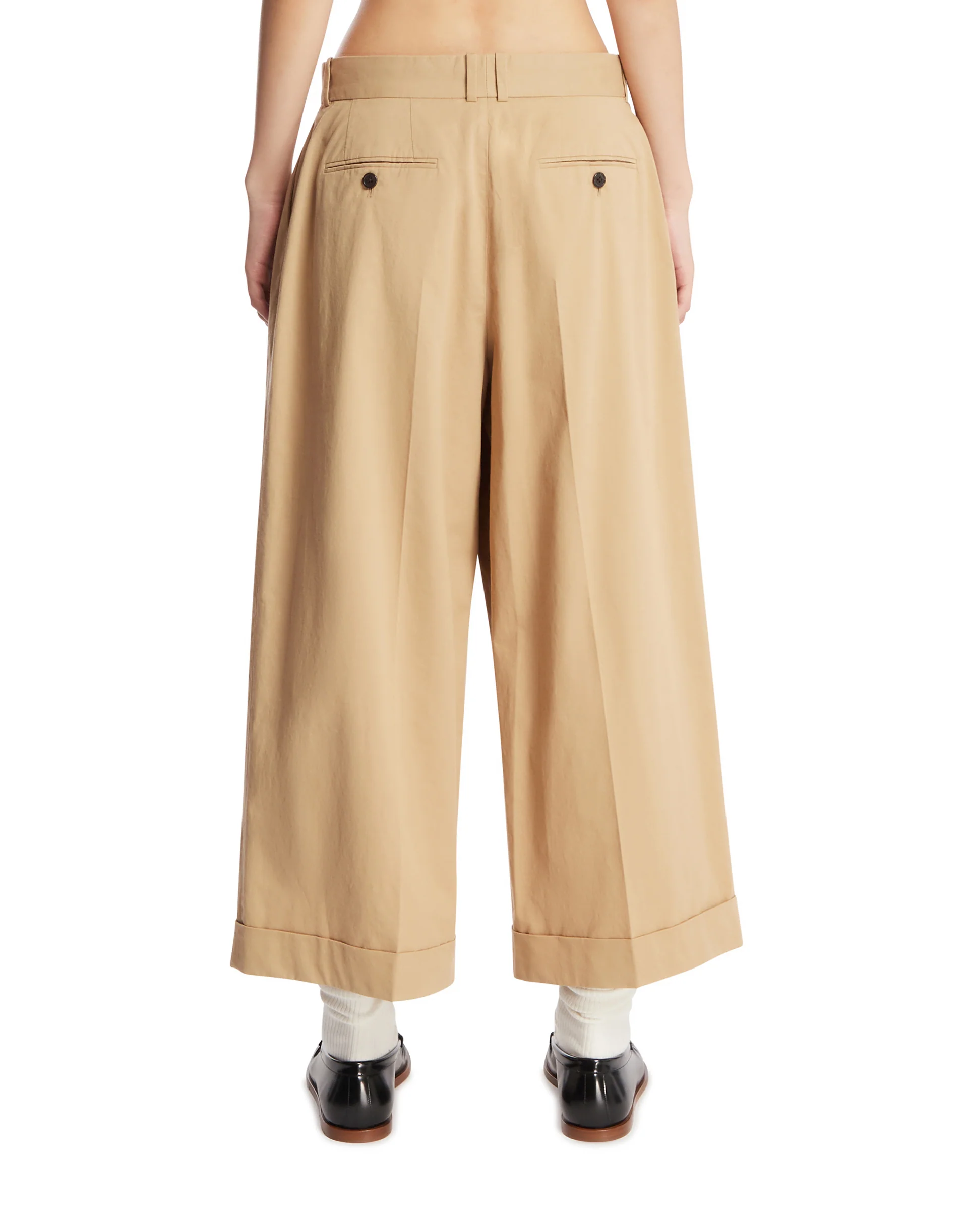 Pantaloni Lior In Cotone Beige - Image 5