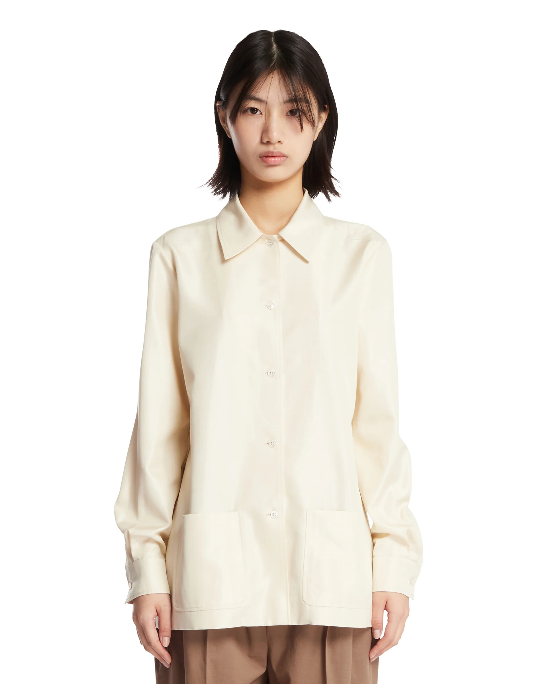 Camicia In Seta Lucetta Beige