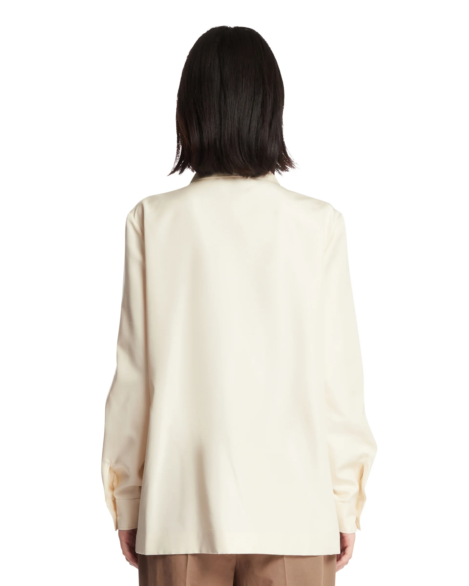 Camicia In Seta Lucetta Beige - Image 5