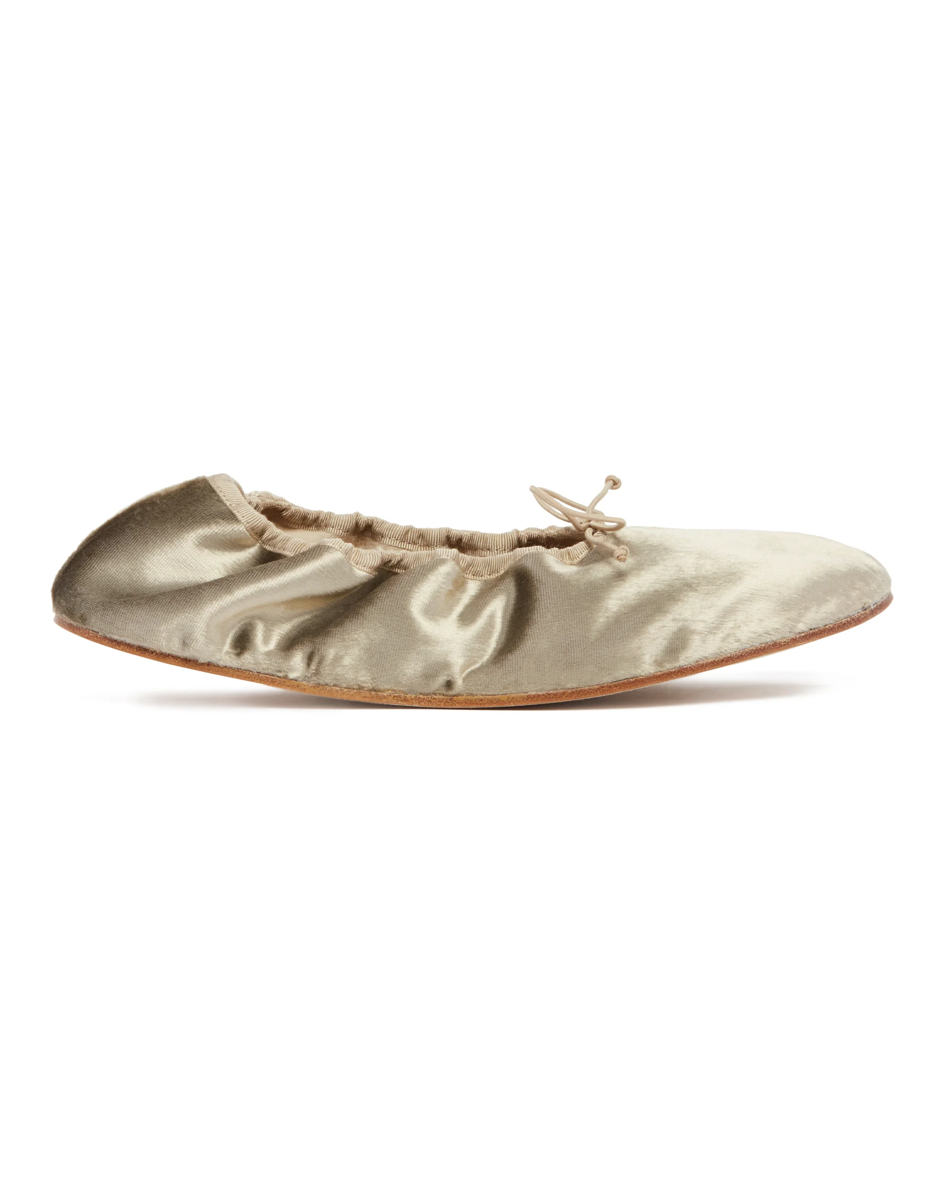 Ballerine Stondate in Velluto Beige - Image 2