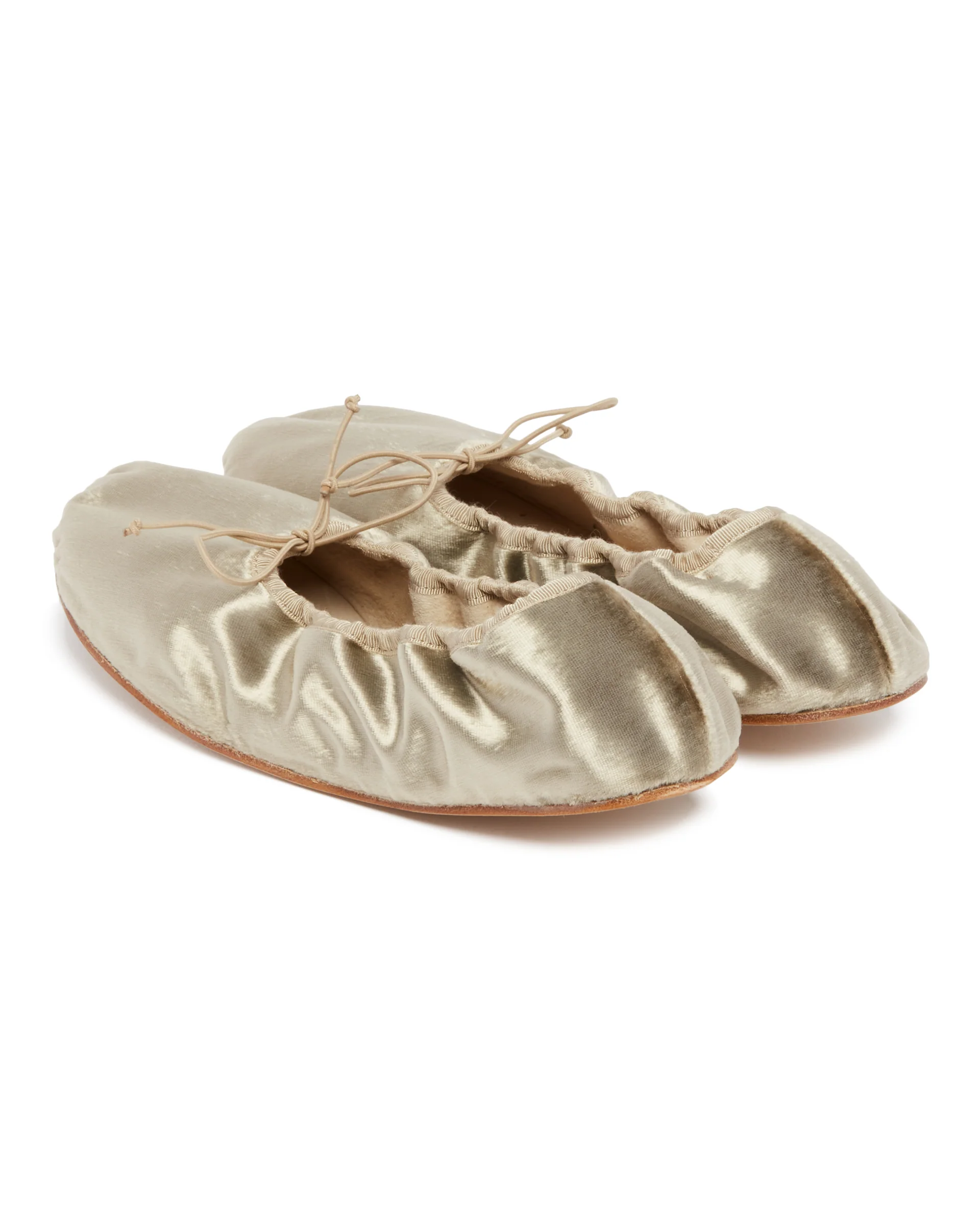 Ballerine Stondate in Velluto Beige - Image 5