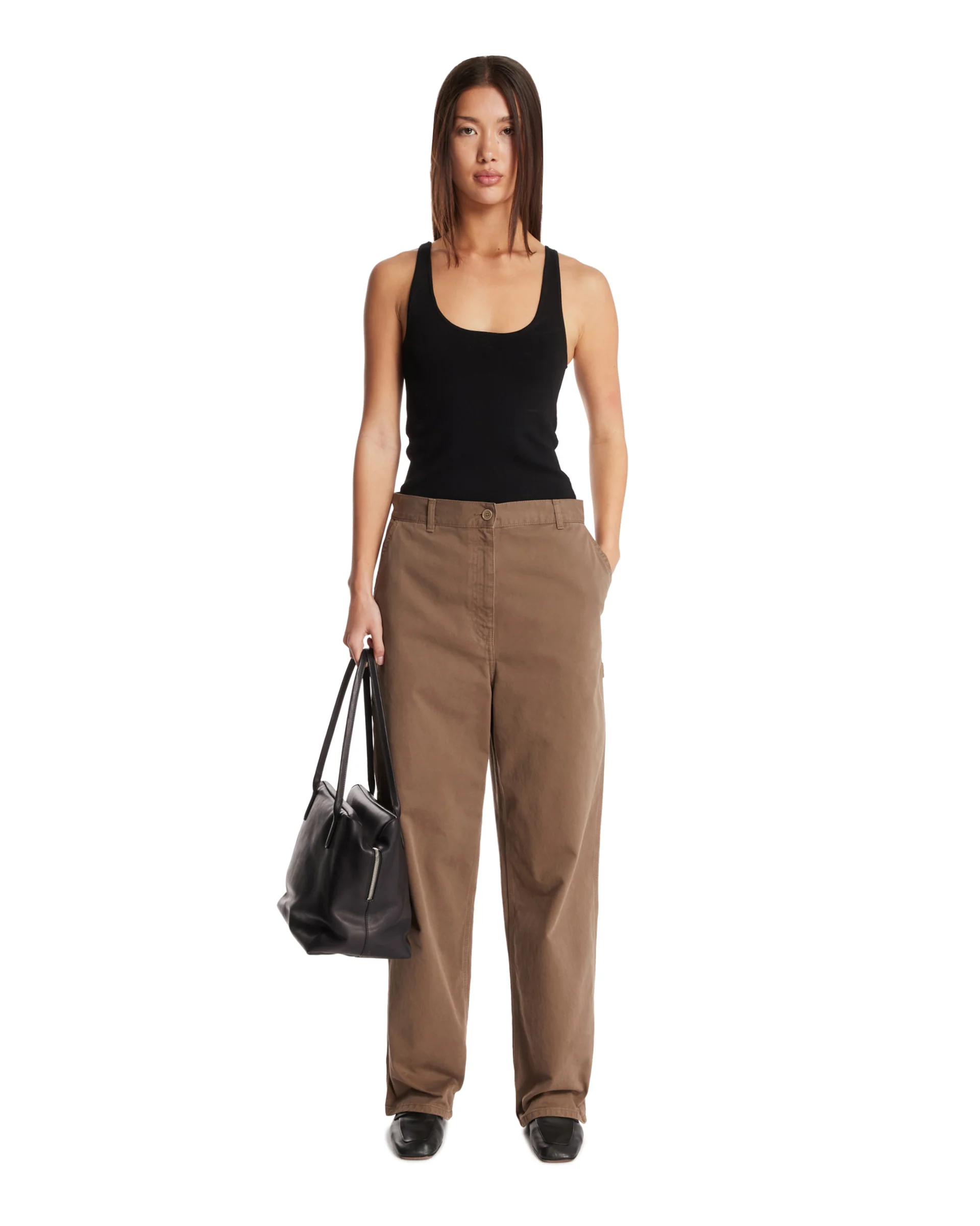 Pantaloni in Cotone Sharka Beige - Image 3