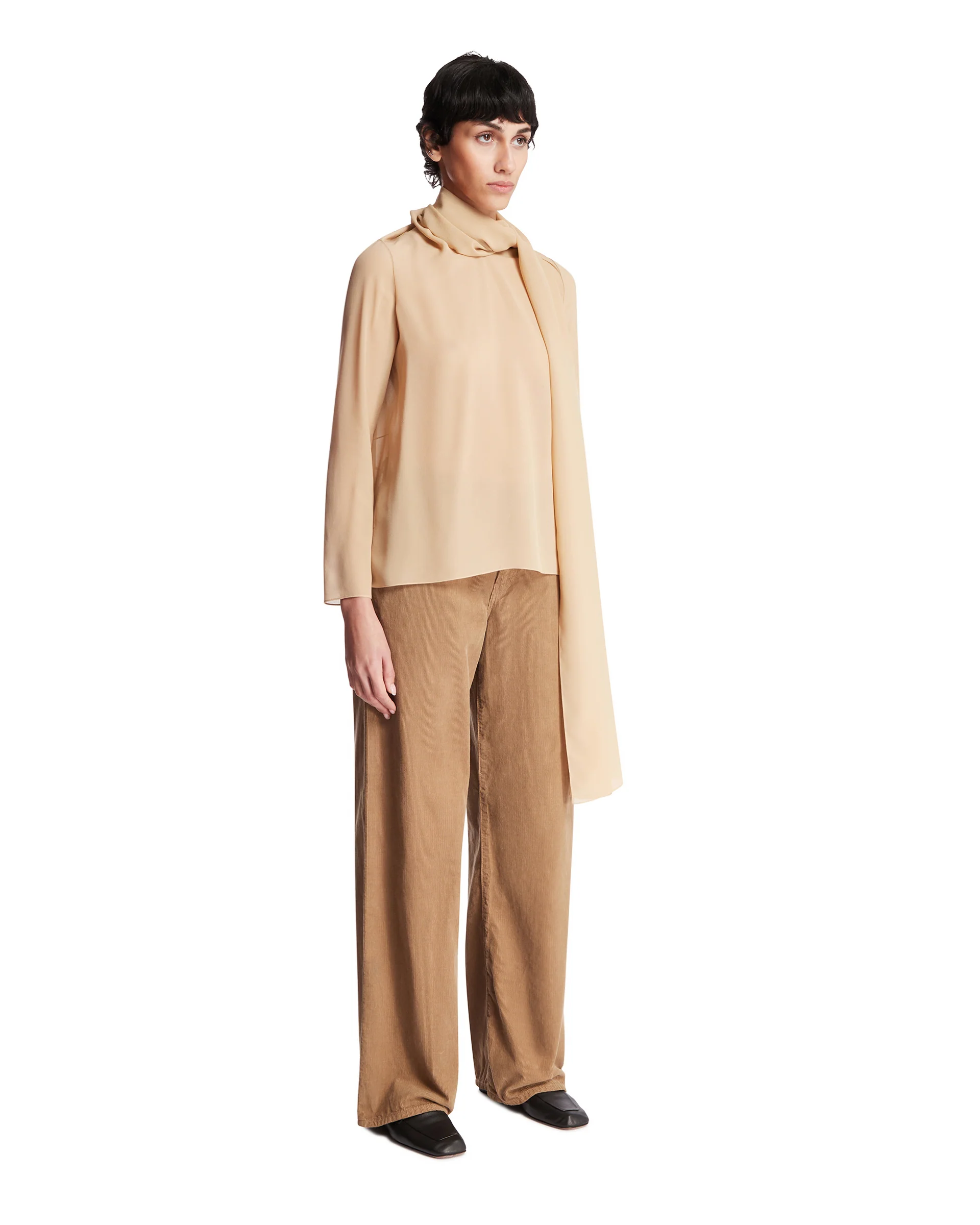 Camicia In Seta Beige - Image 2