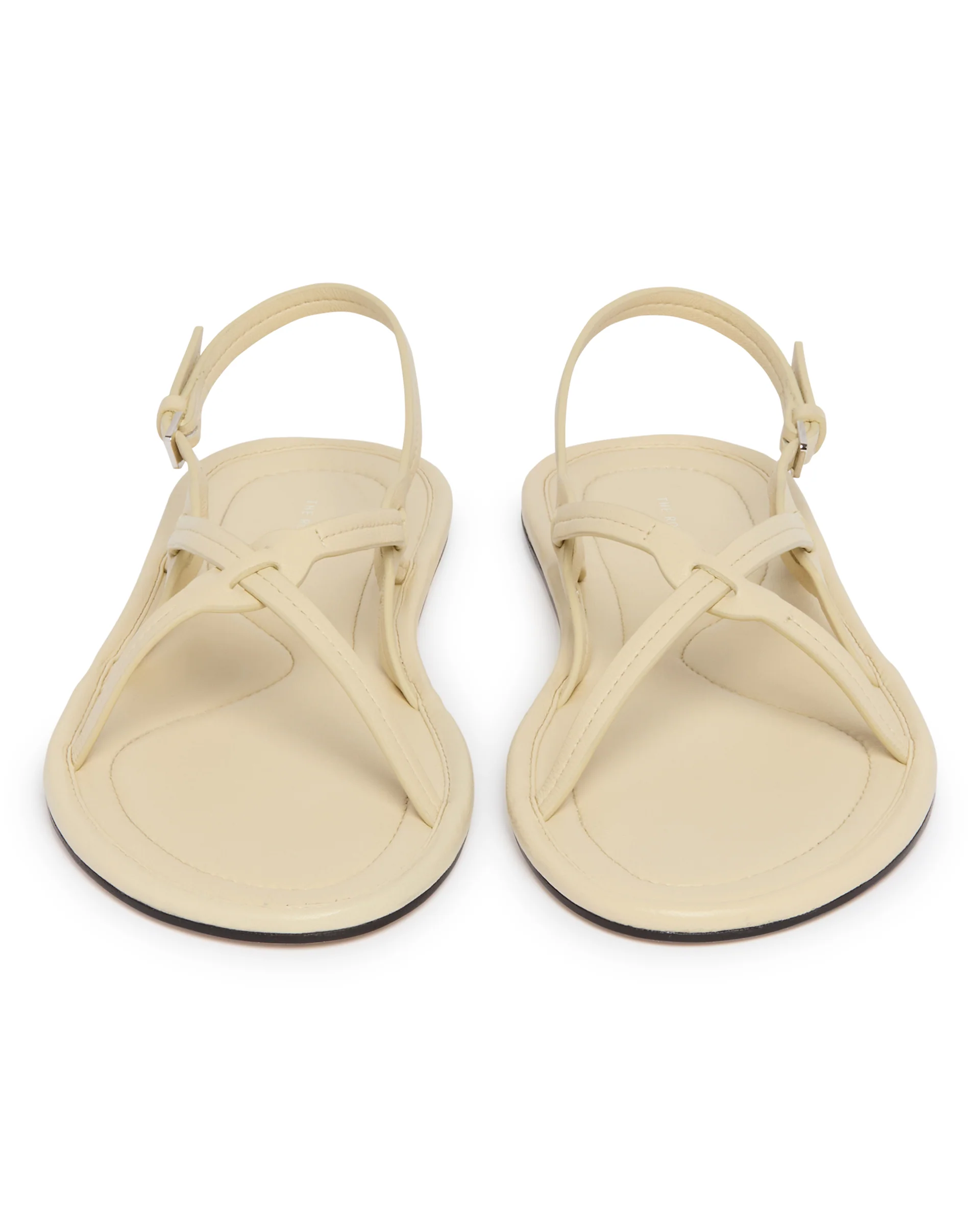 Sandali Incrociati Sottili Beige - Image 4