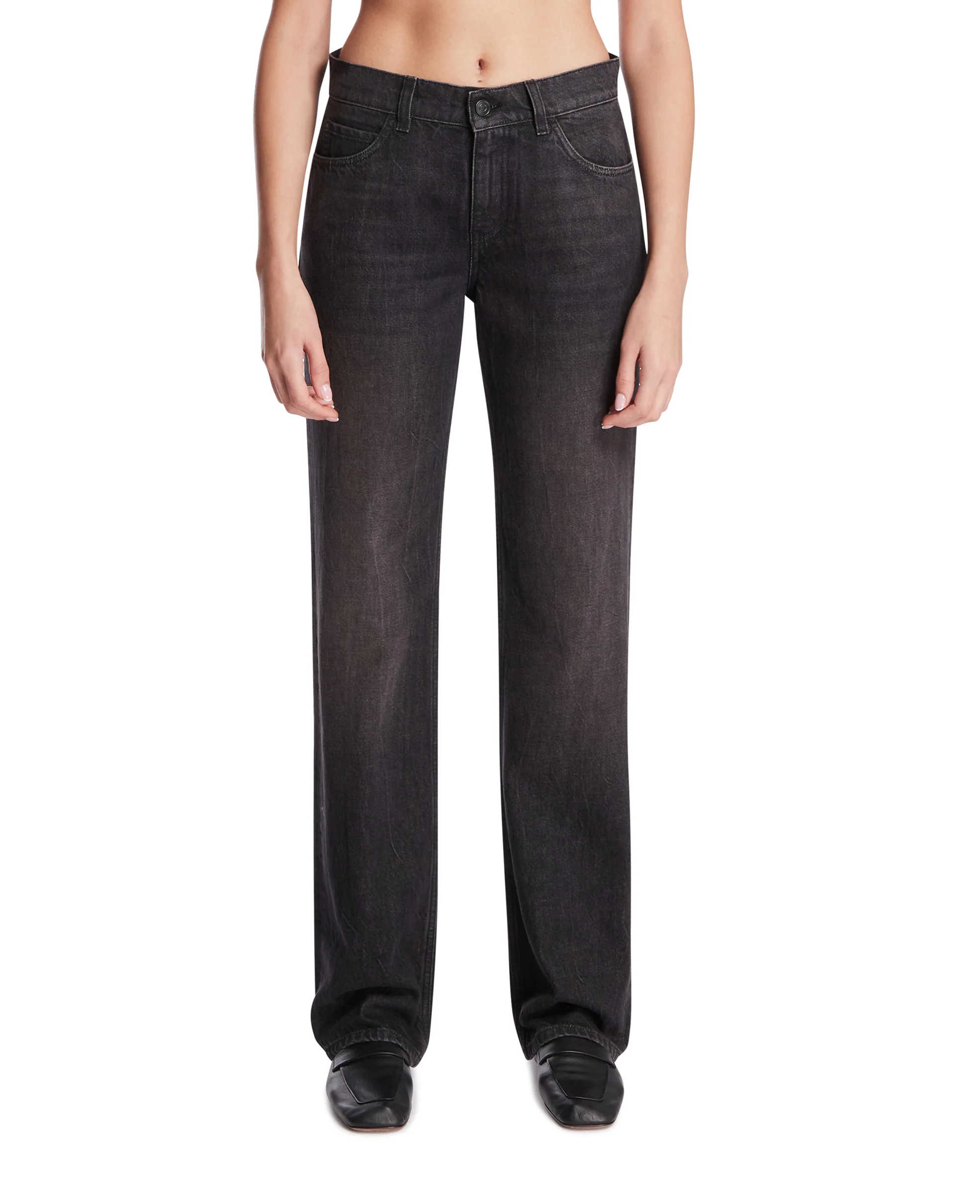 Jeans Carlyl in Cotone Neri