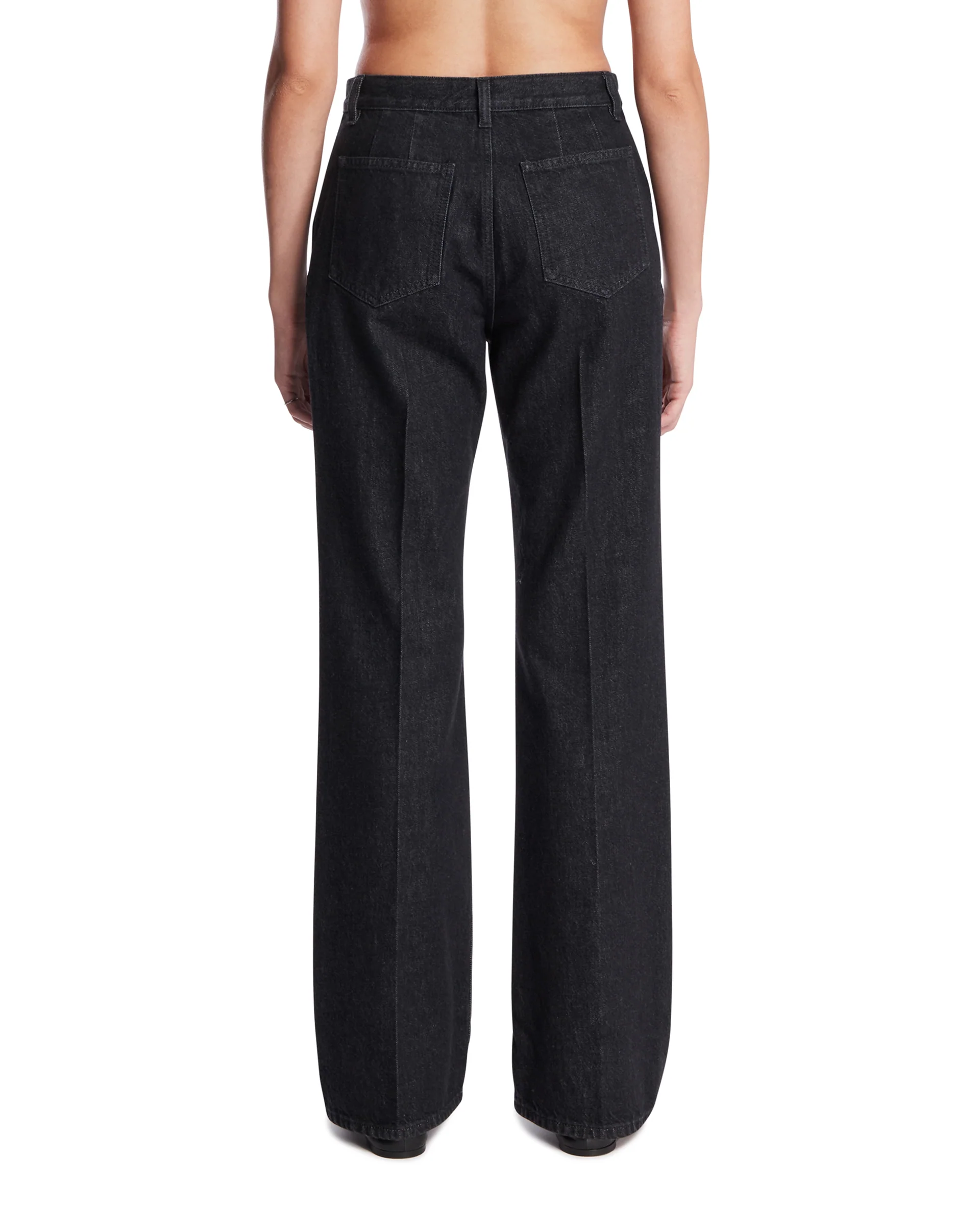 Jeans Vita in Cotone Neri - Image 5