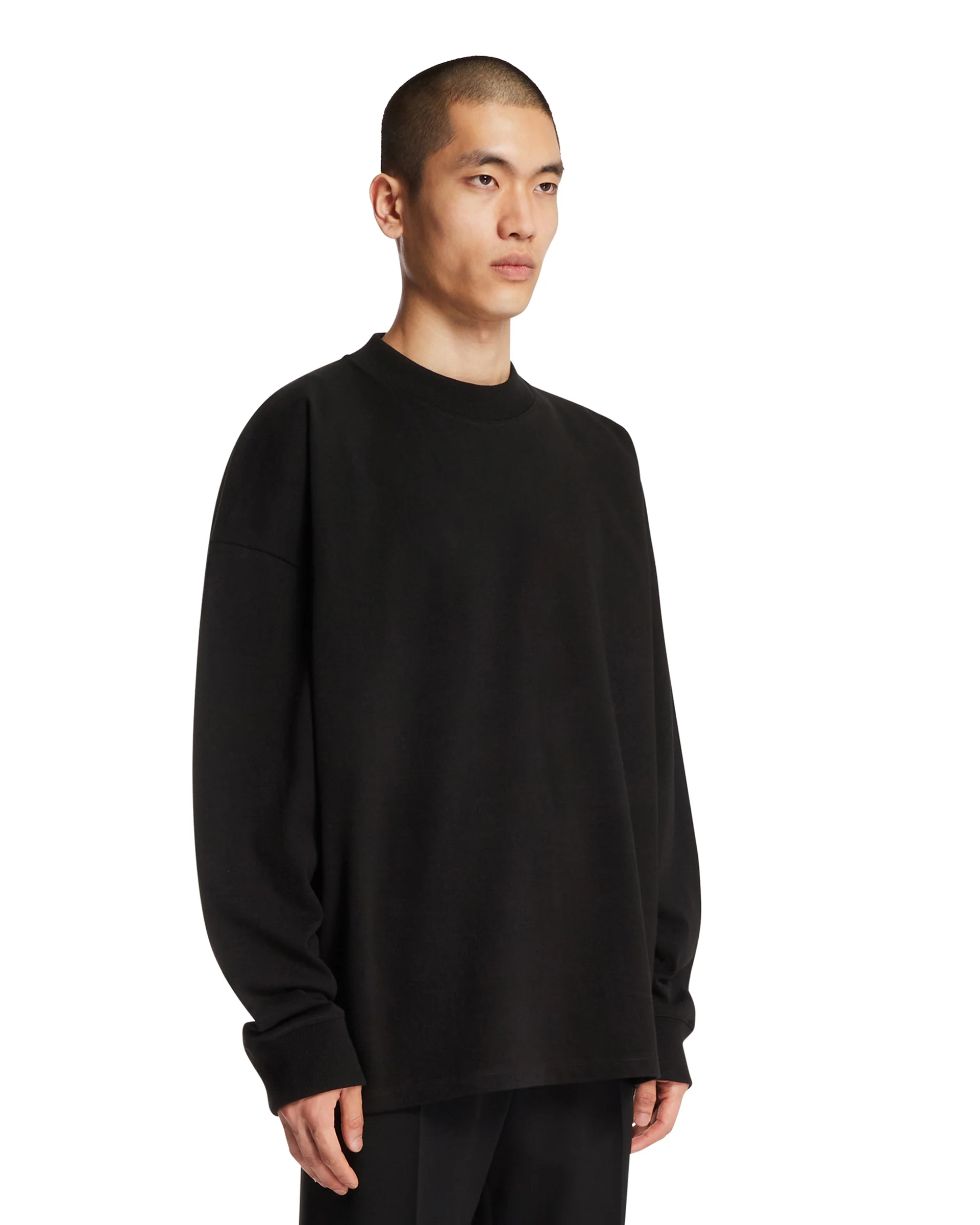T-Shirt In Cotone Nera - Image 2