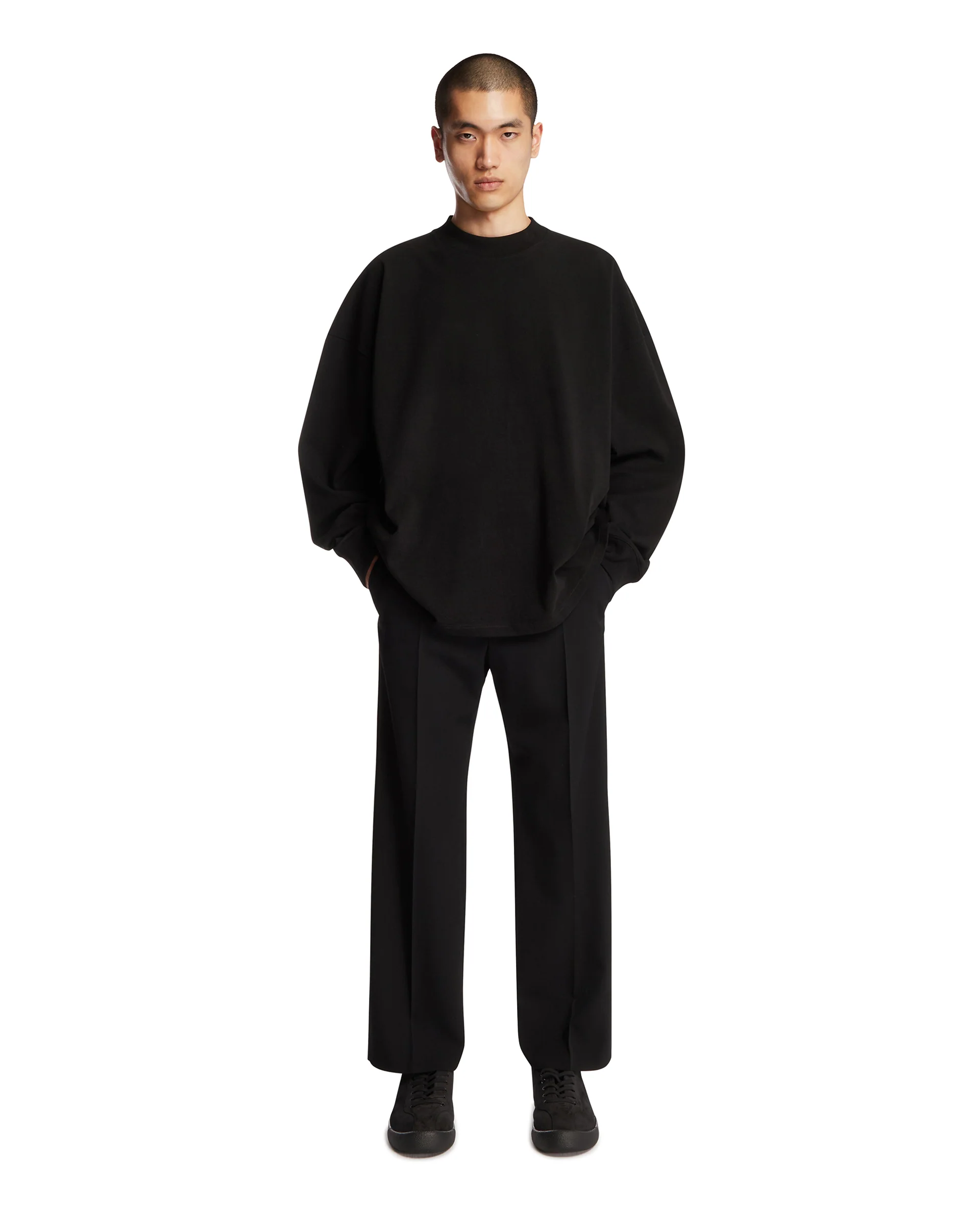 T-Shirt In Cotone Nera - Image 3
