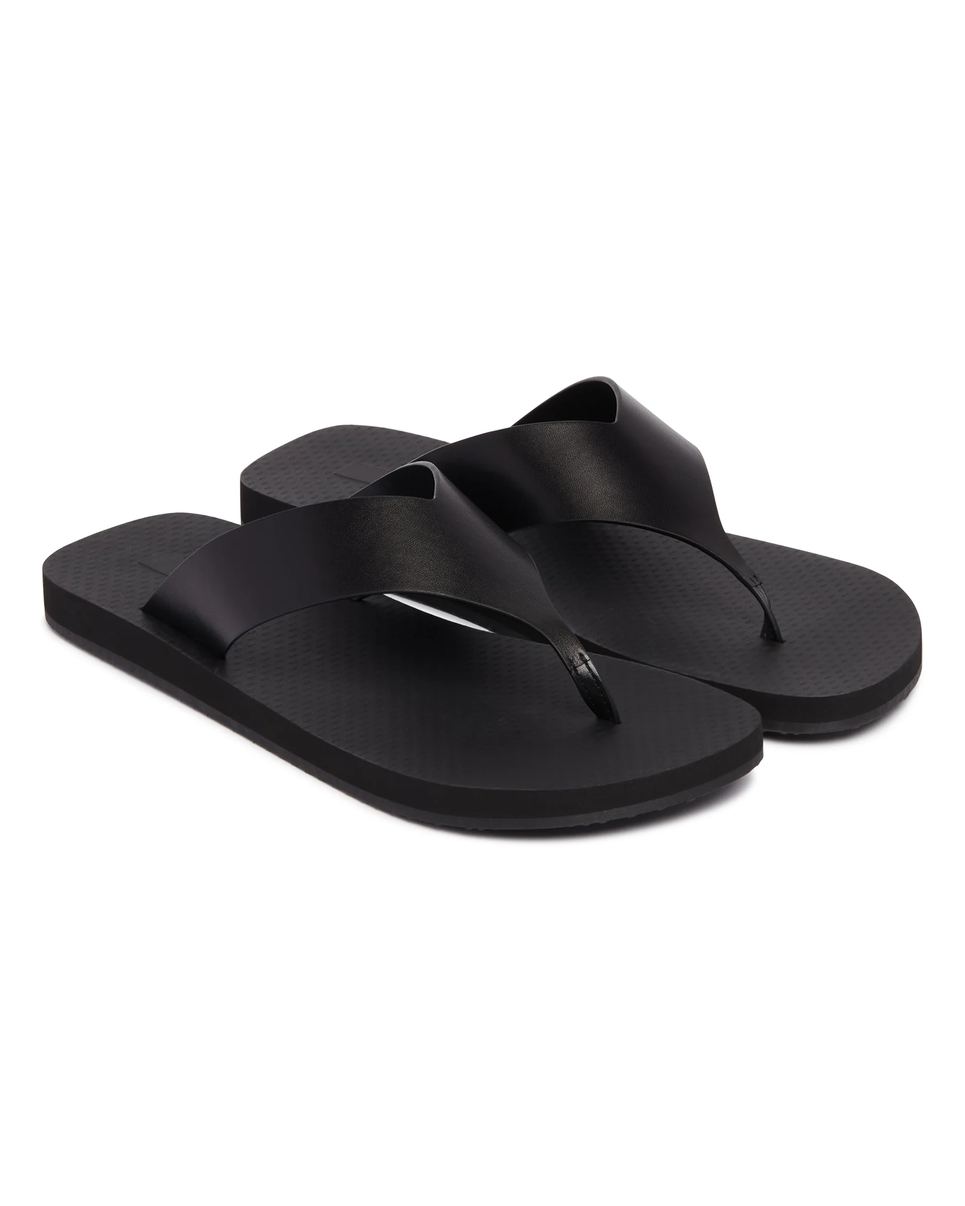 Sandali Infradito In Pelle Neri - Image 3