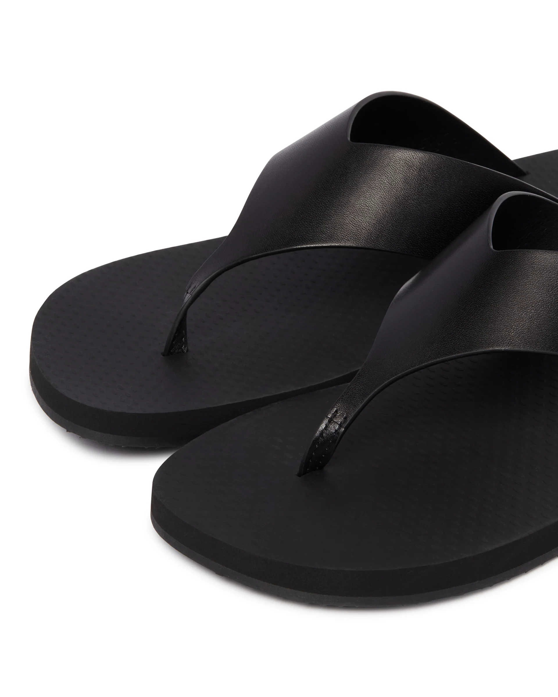 Sandali Infradito In Pelle Neri - Image 6