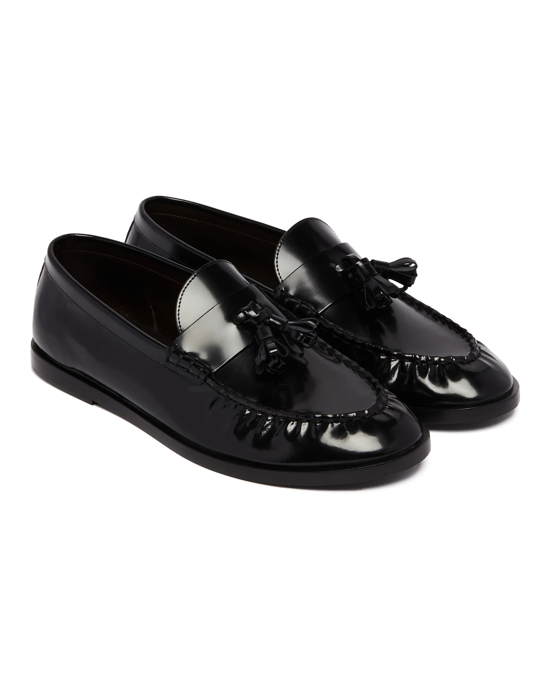 Mocassini Mens In Pelle Neri - Image 3