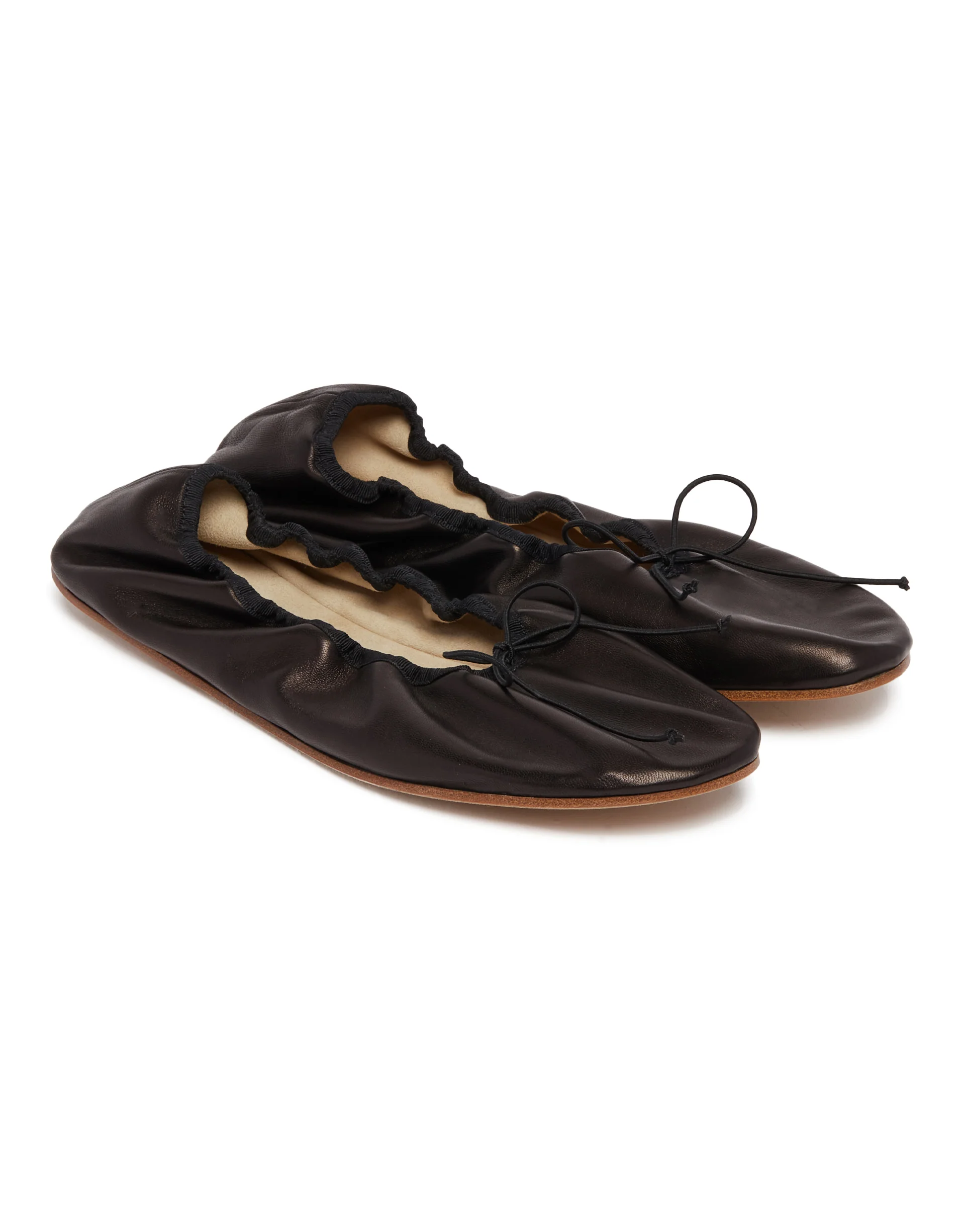 Ballerine Stondate in Pelle Nere - Image 3