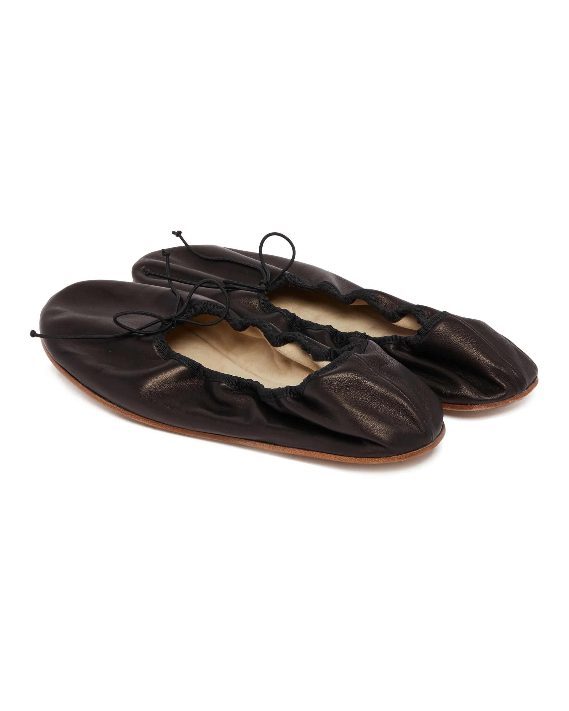 Ballerine Stondate in Pelle Nere - Image 5