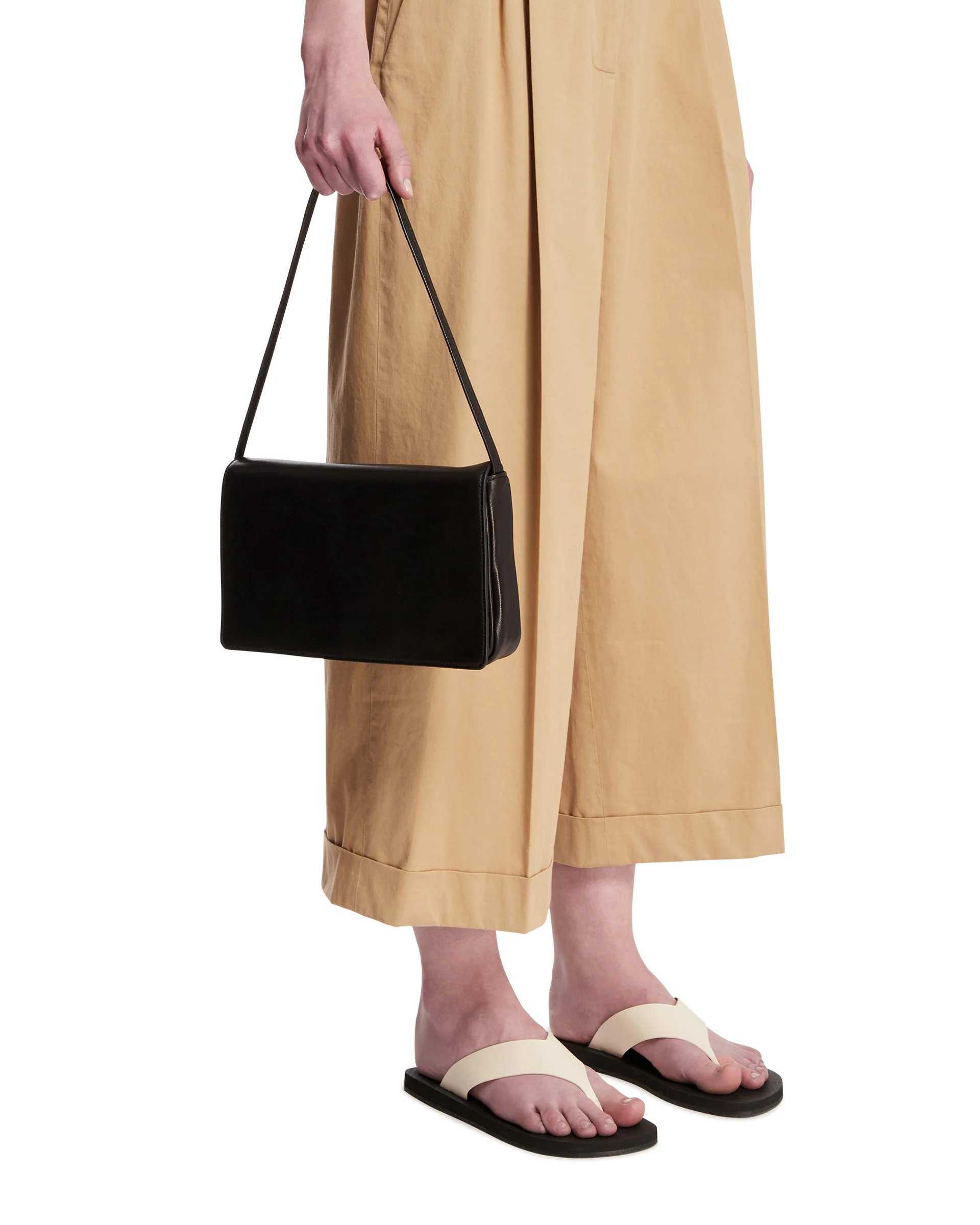 Borsa A Spalla In Pelle Nera - Image 3