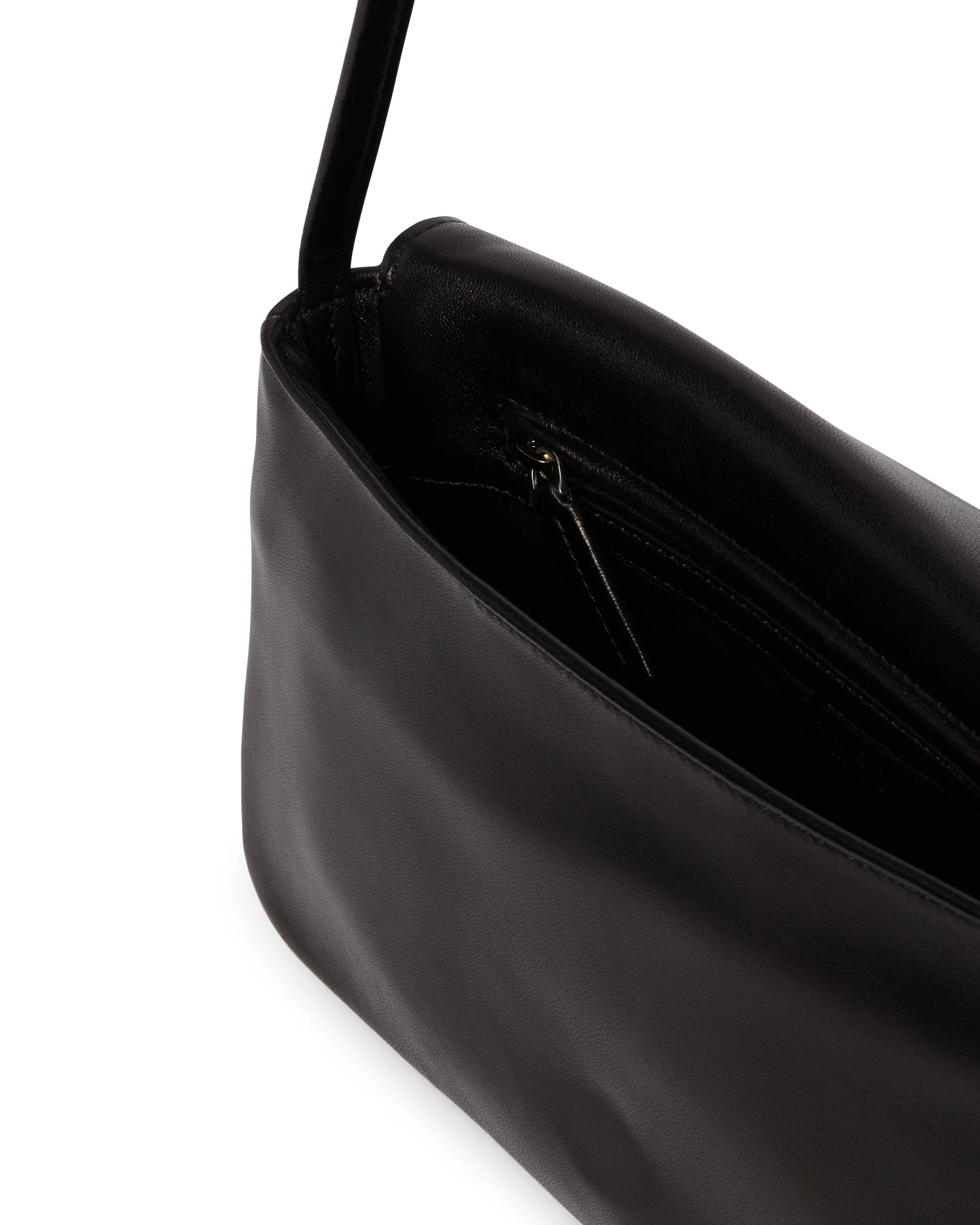 Borsa A Spalla In Pelle Nera - Image 4