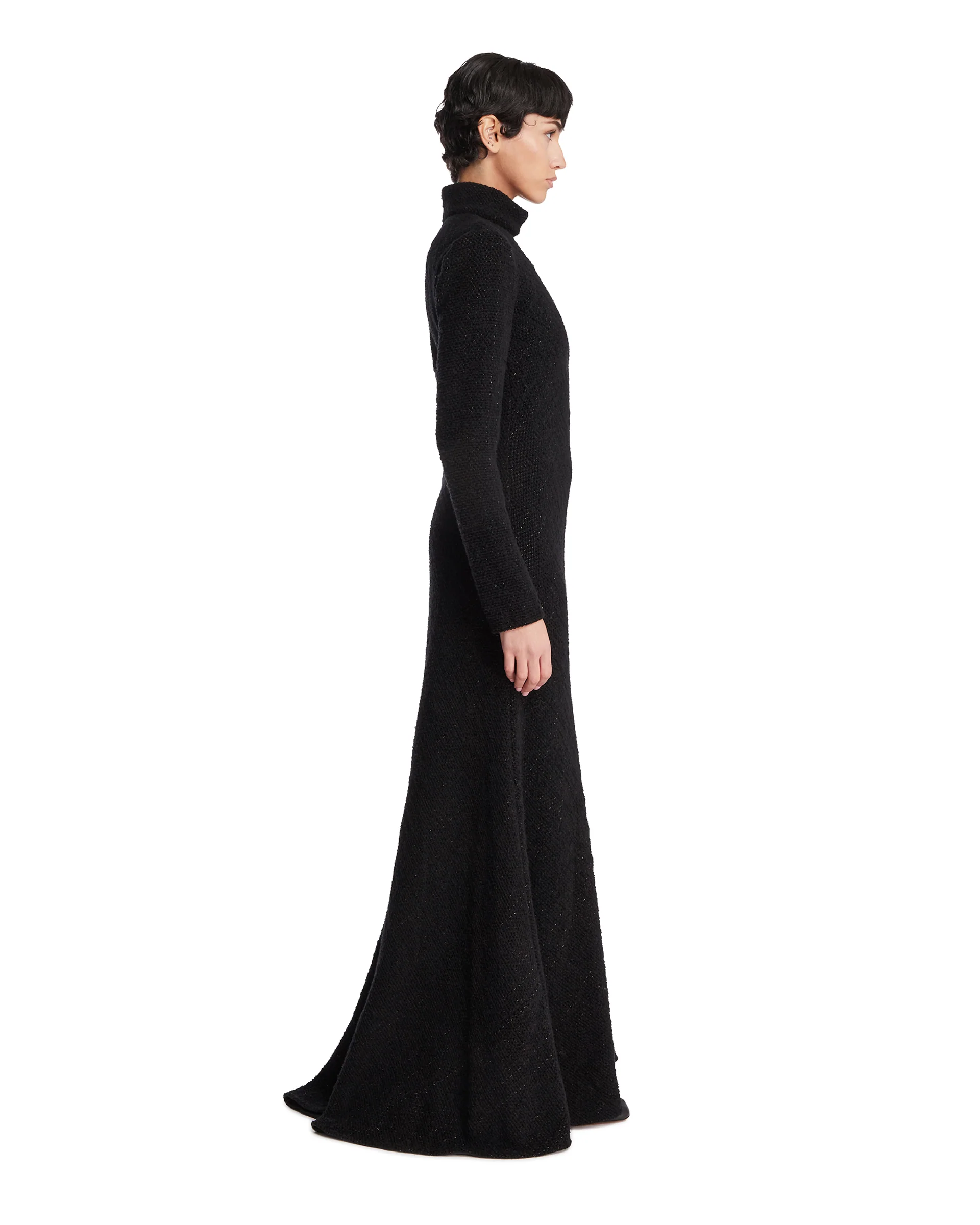 Abito Melani in Cashmere Nero - Image 4