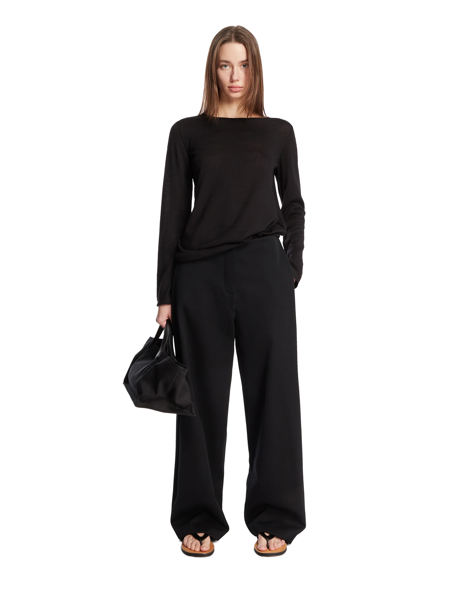 T-Shirt in Cashmere Monton Nera - Image 3