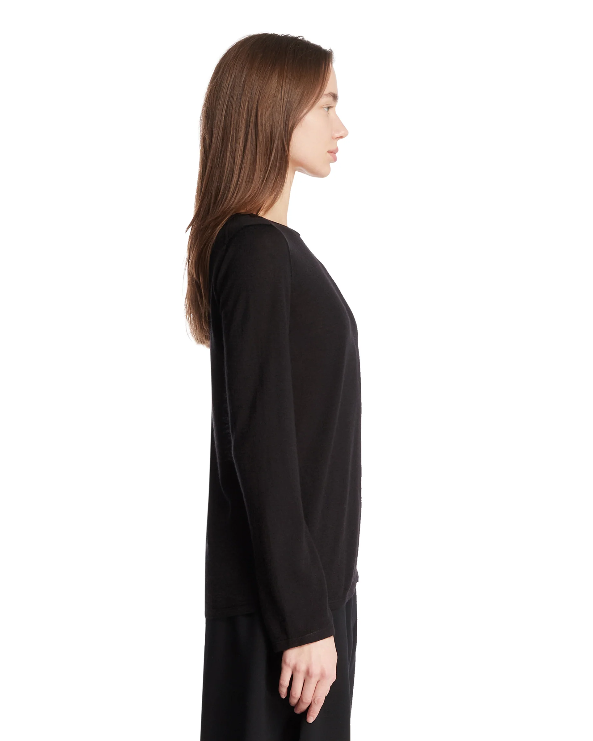 T-Shirt in Cashmere Monton Nera - Image 4