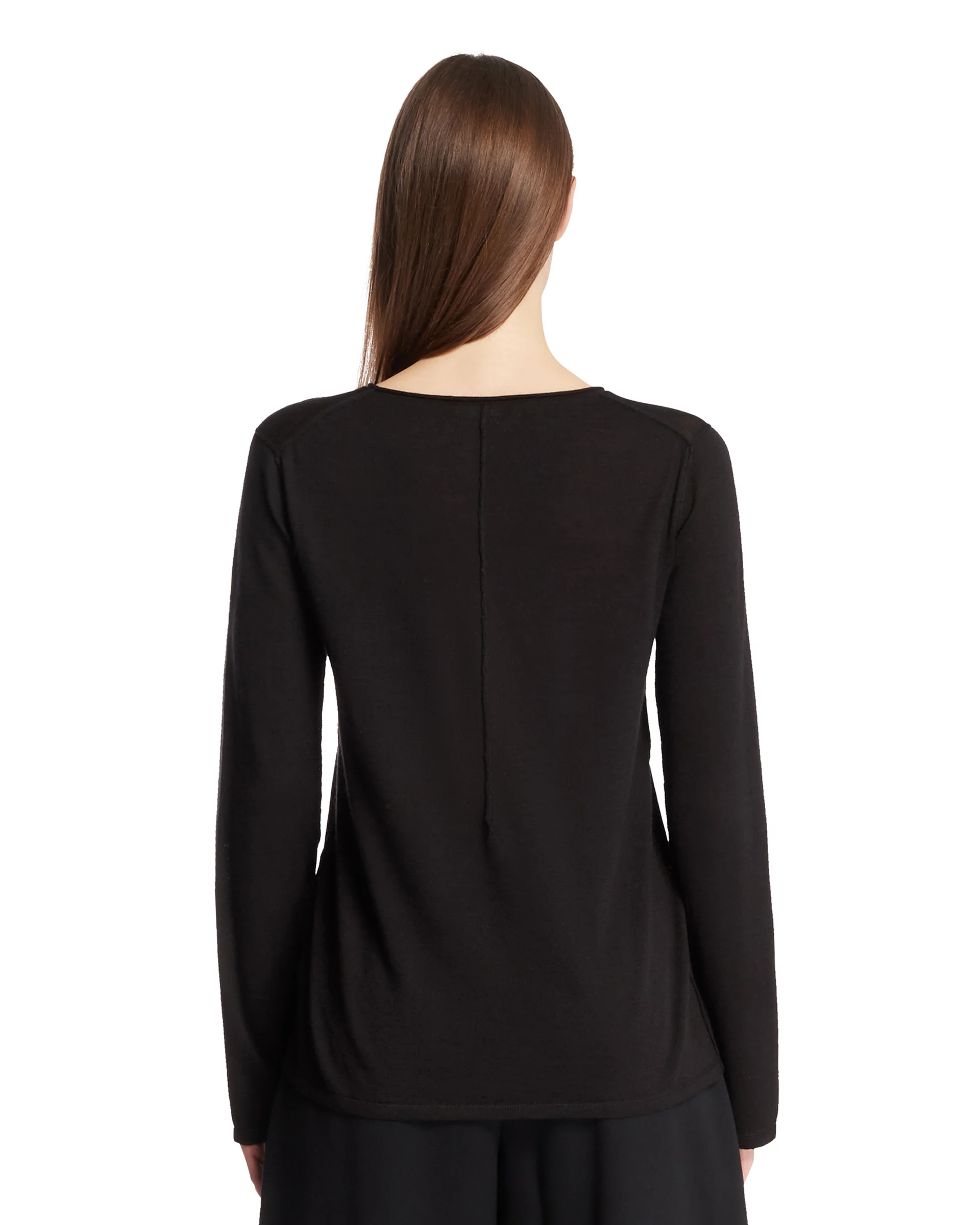 T-Shirt in Cashmere Monton Nera - Image 5