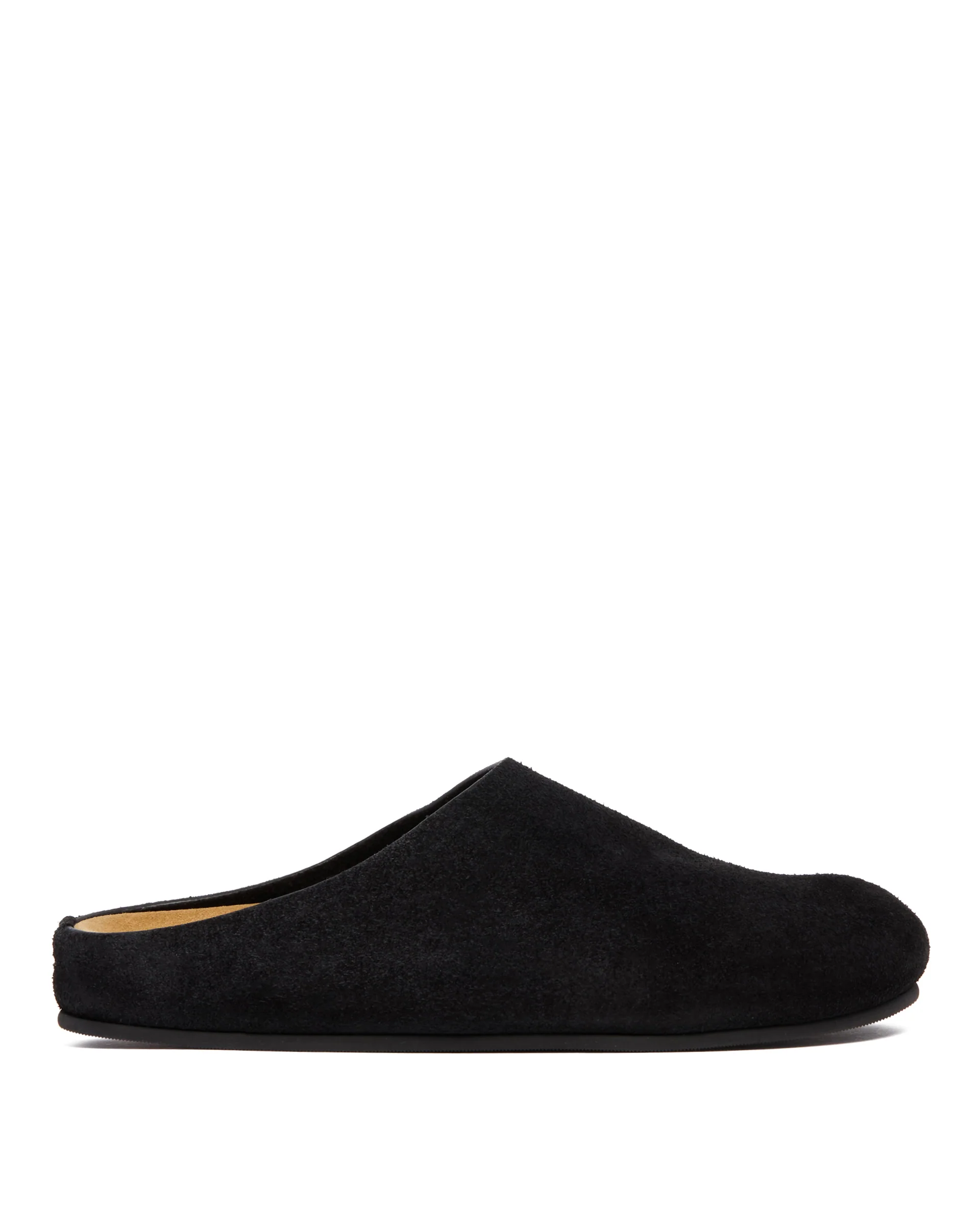 Mules Hugo In Suede Nere