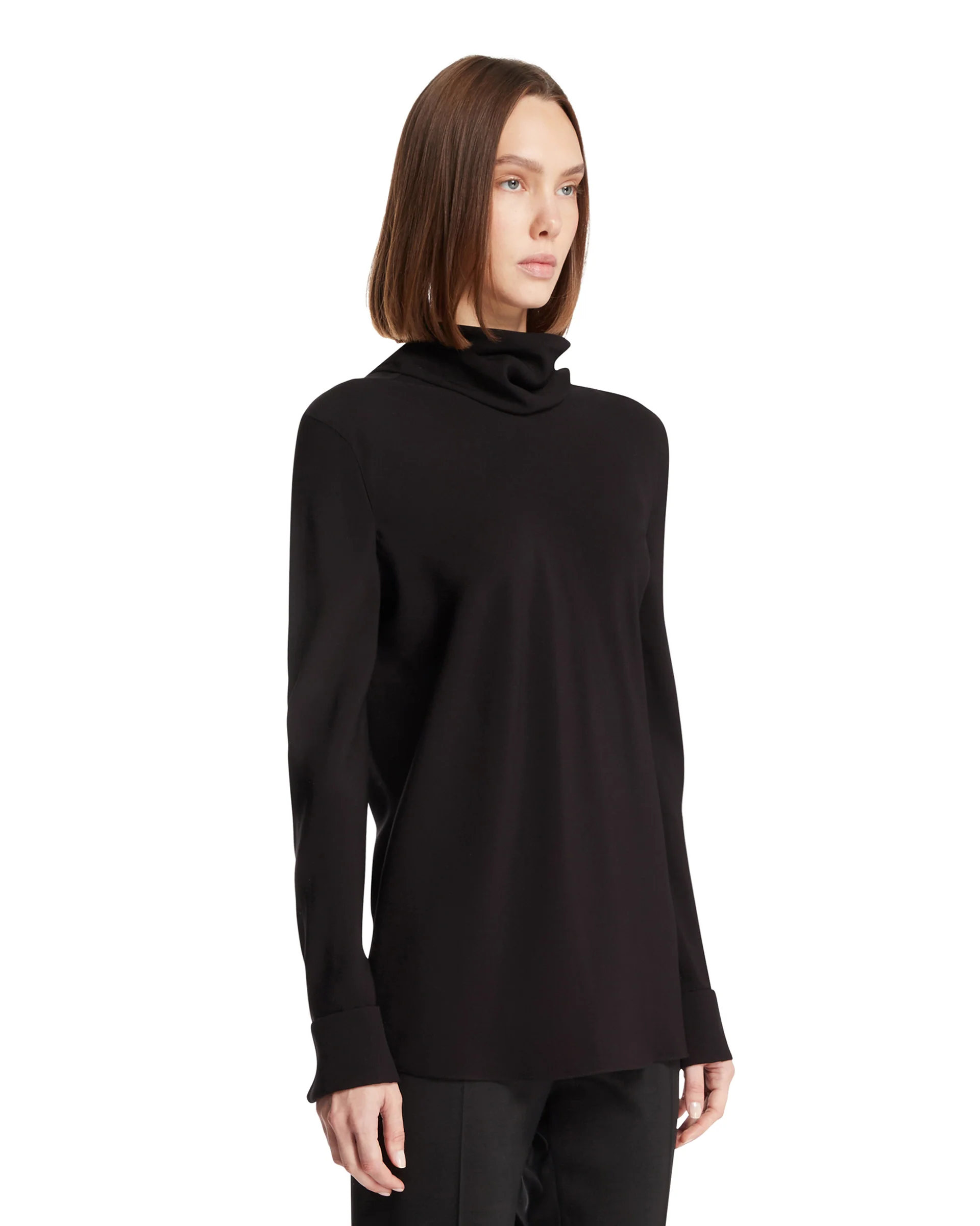 Top In Viscosa Nero - Image 2