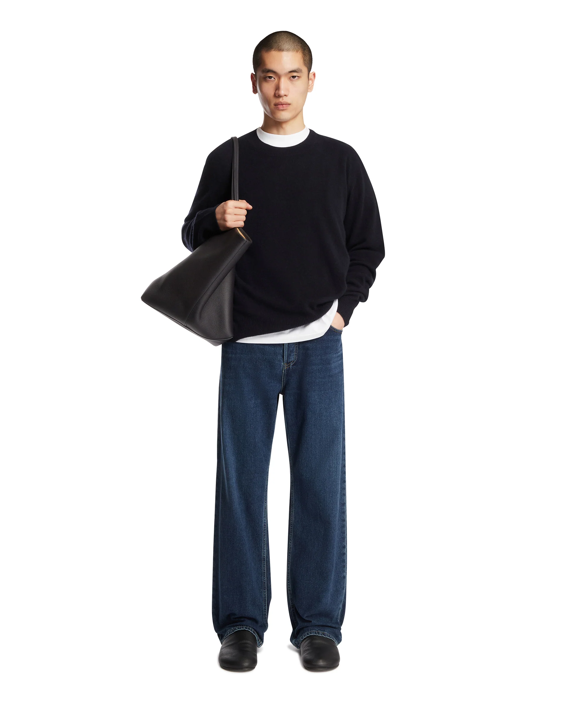 Maglione Auguste In Cashmere Blu - Image 3