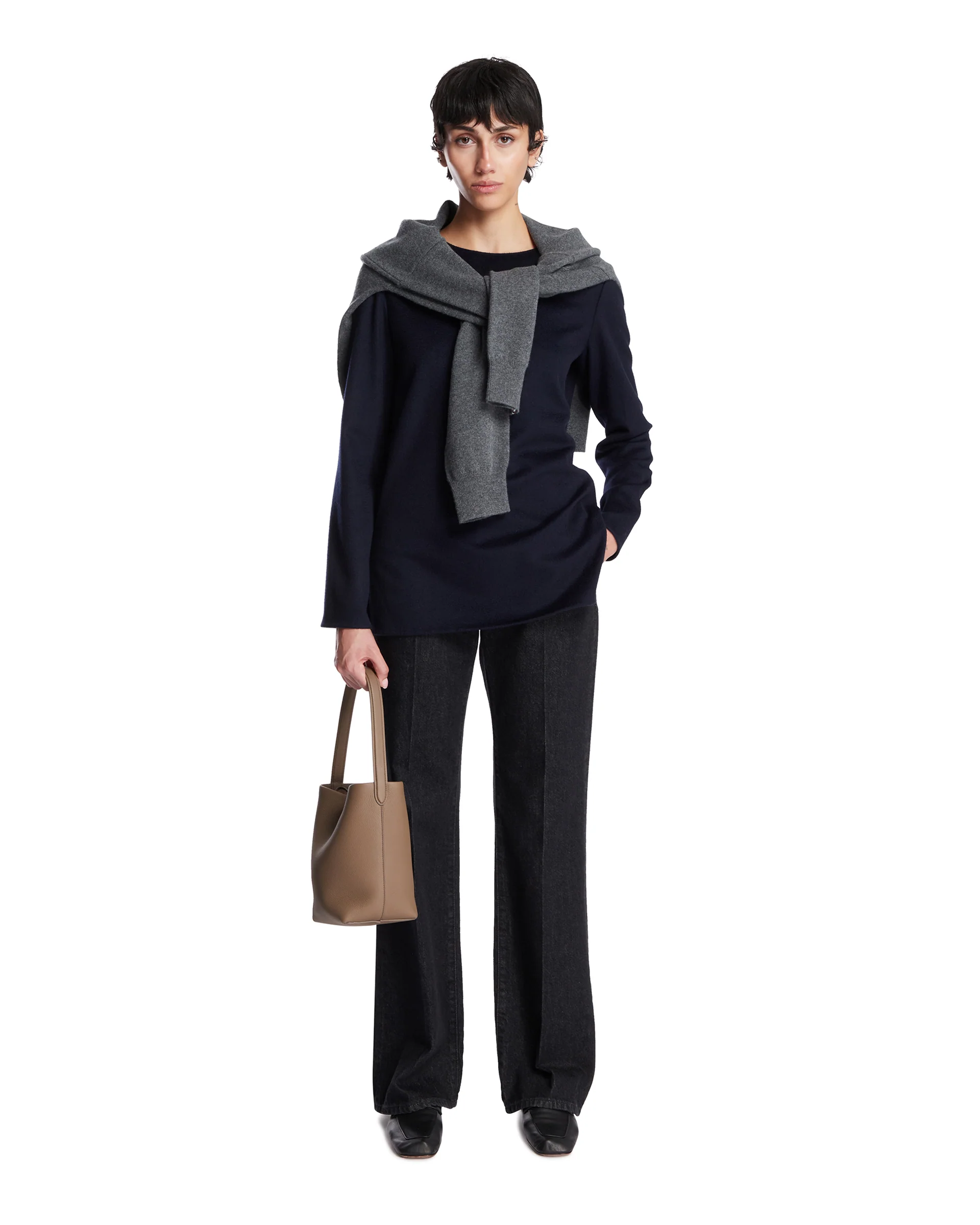 Top In Cashmere Blu - Image 3
