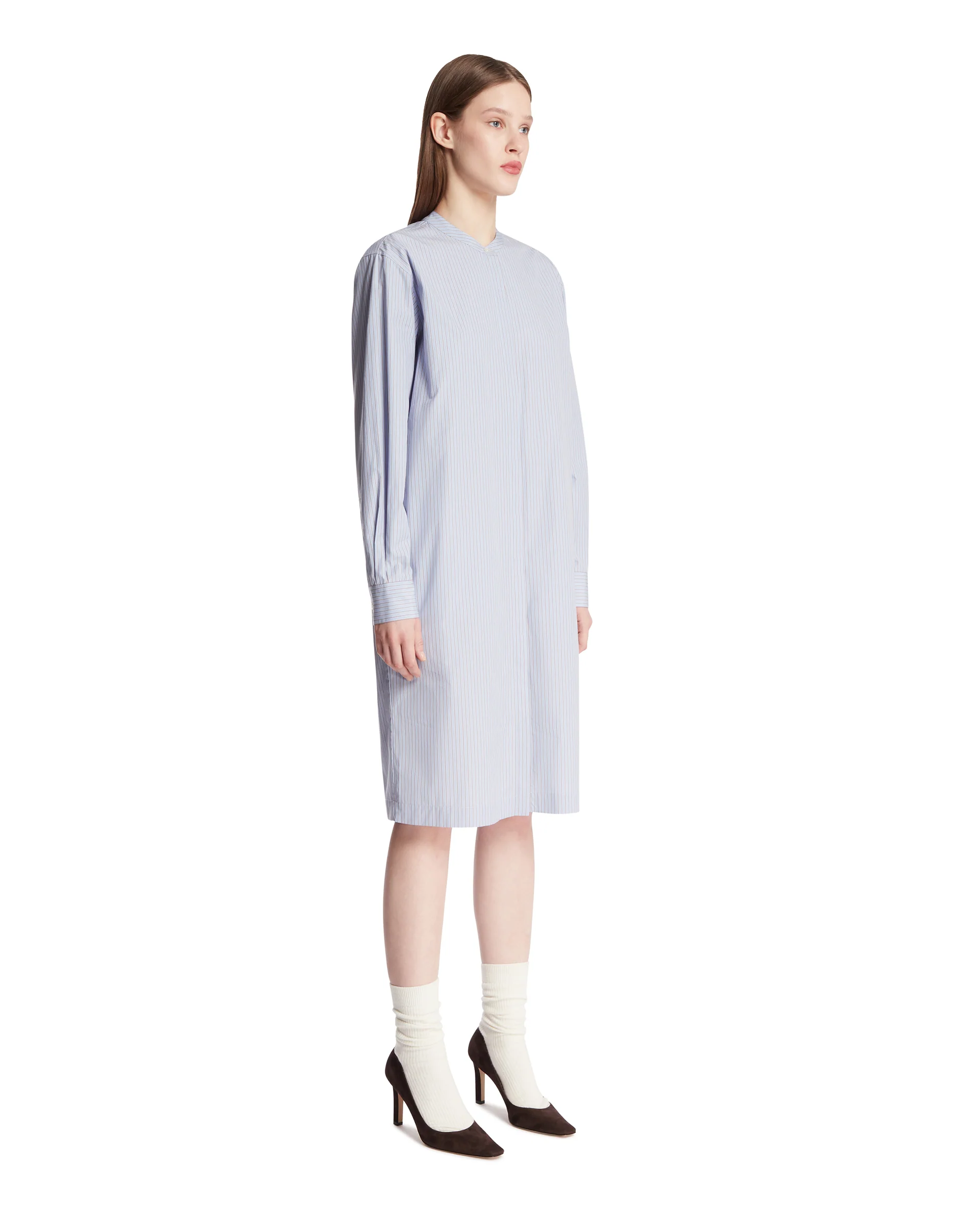 Abito Chemisier In Cotone Azzurro - Image 2