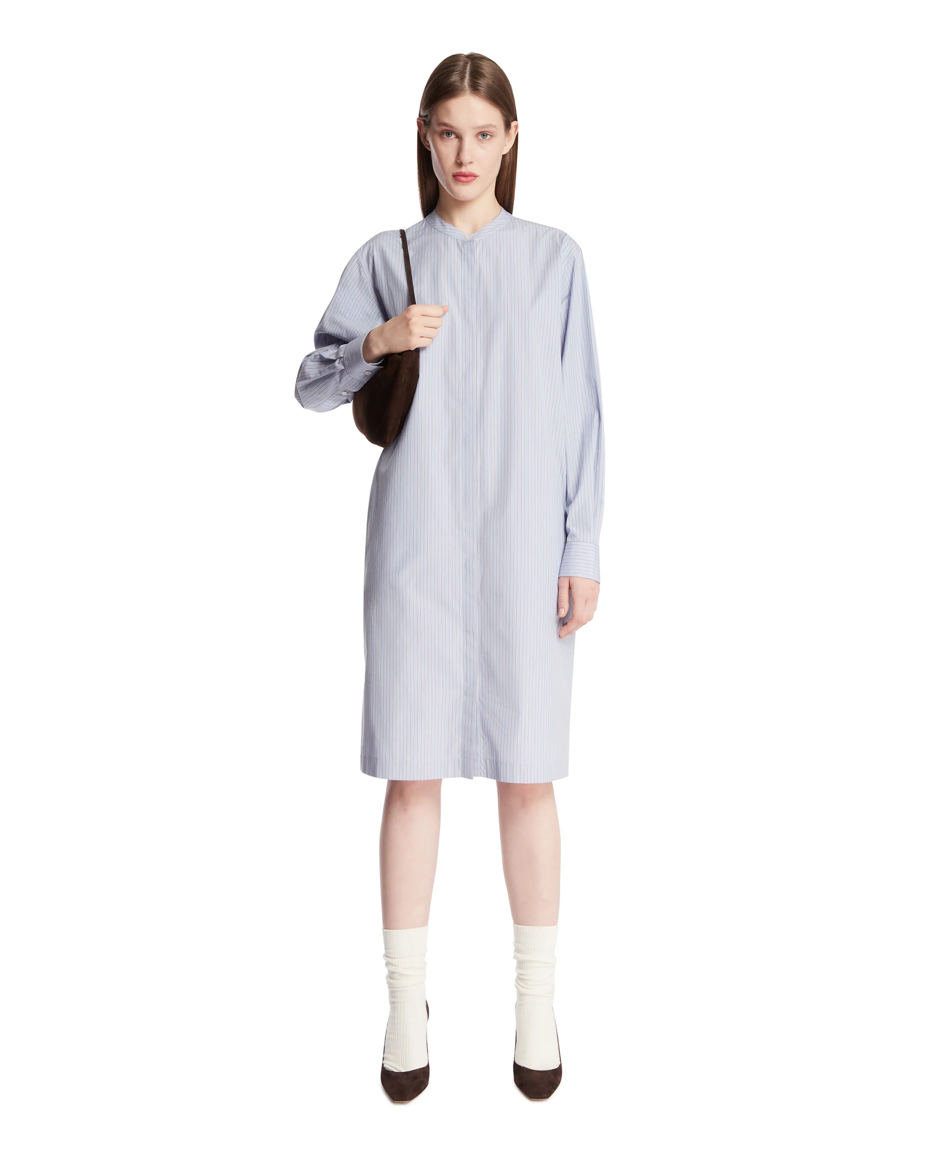 Abito Chemisier In Cotone Azzurro - Image 3