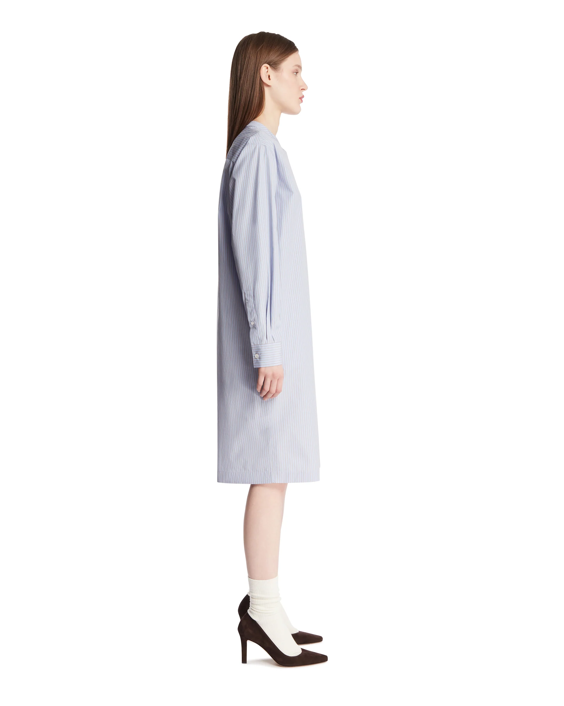 Abito Chemisier In Cotone Azzurro - Image 4