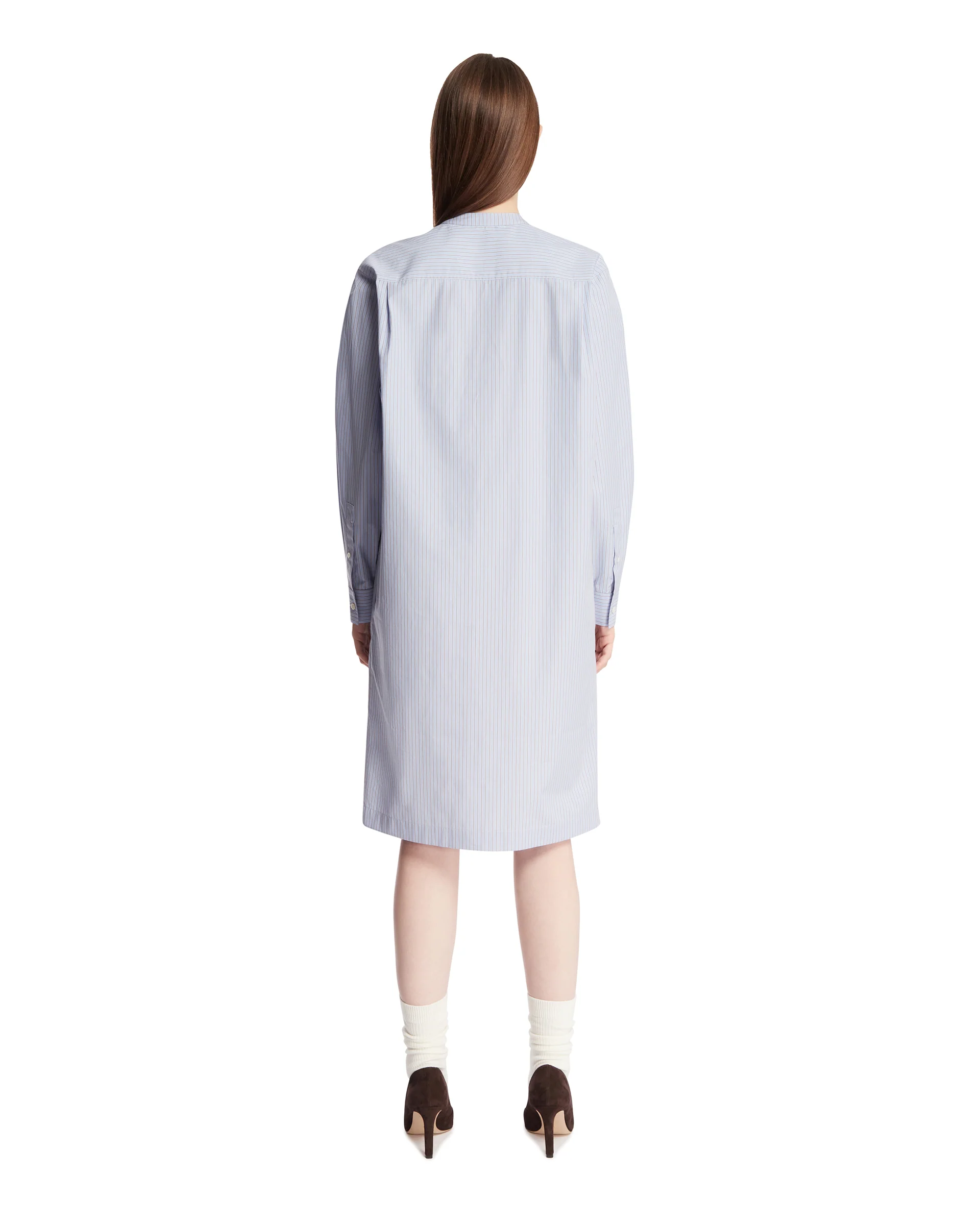 Abito Chemisier In Cotone Azzurro - Image 5