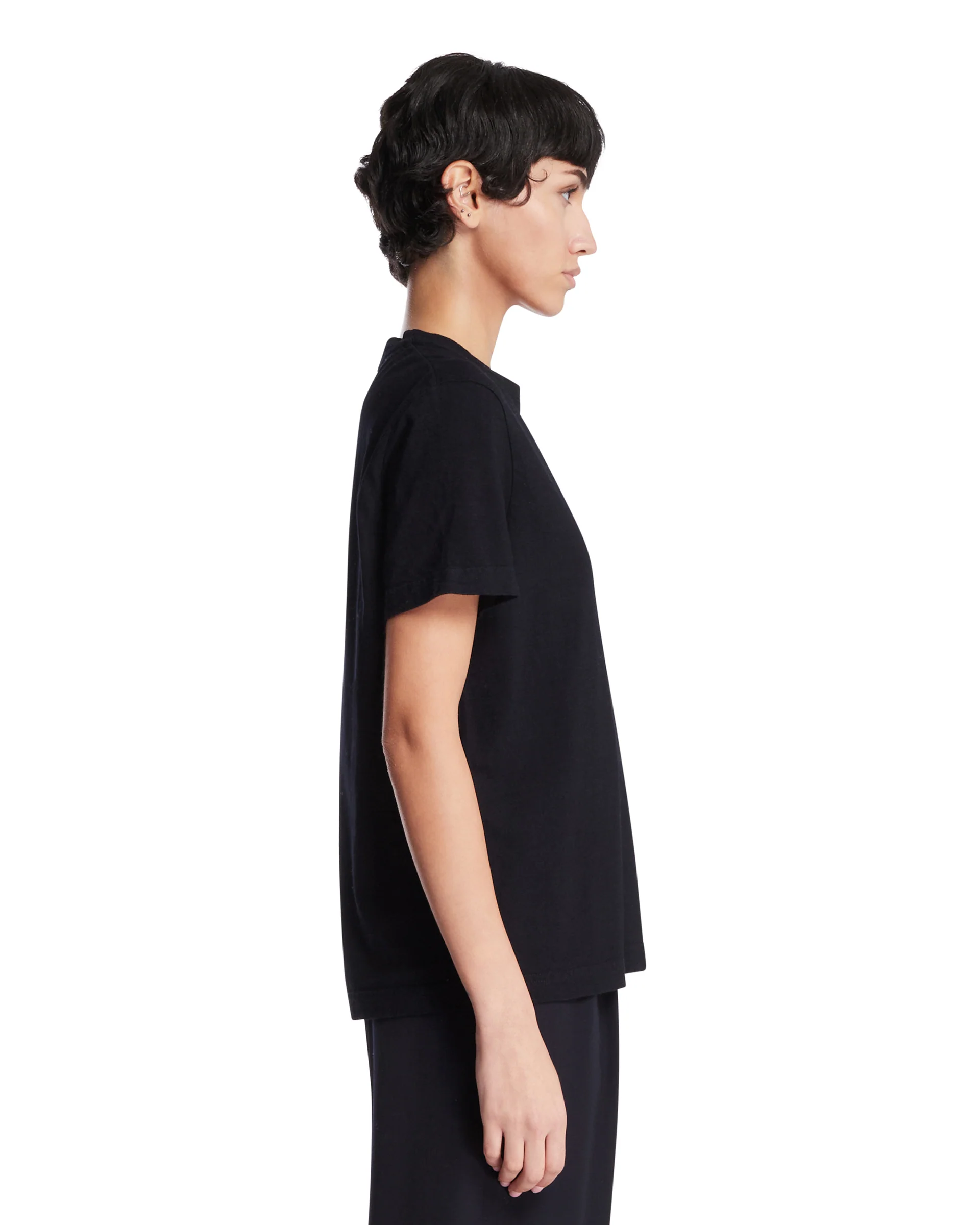 T-Shirt Serata In Cotone Blu - Image 4