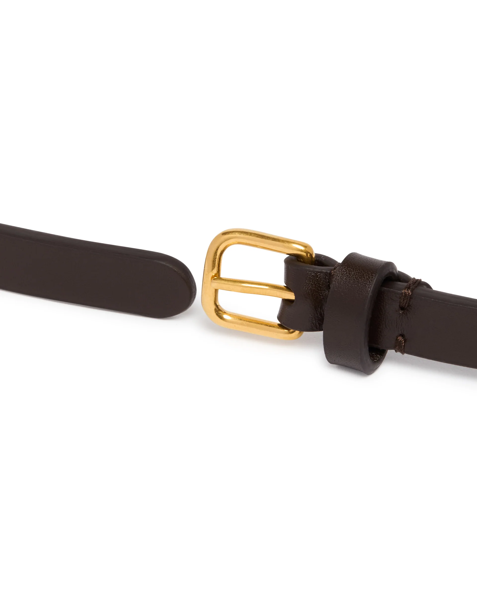 Cintura in Pelle Mini Marrone - Image 3