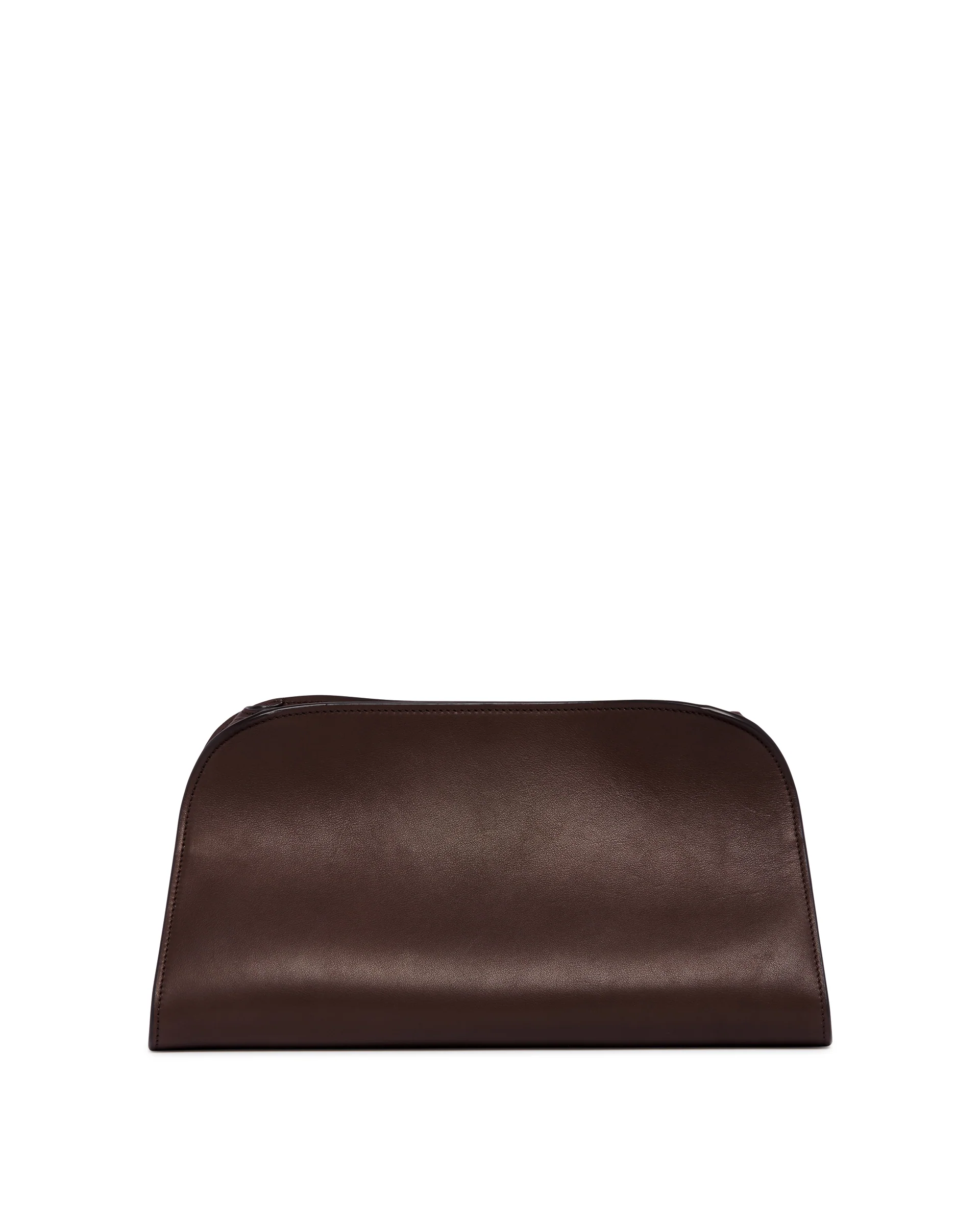 Clutch Peggy in Pelle Marrone