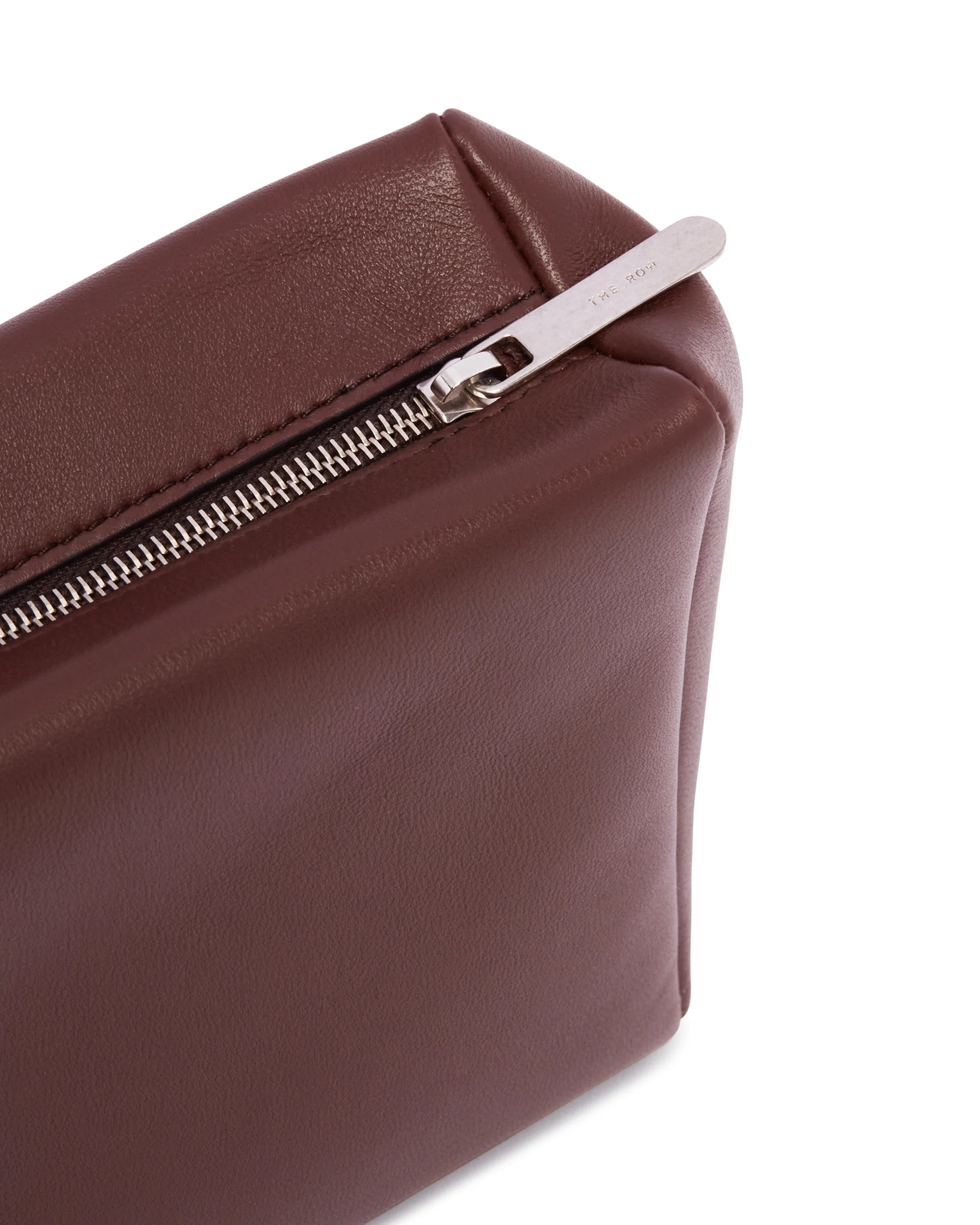 Clutch Compatta Quadrata in Pelle Marrone - Image 4