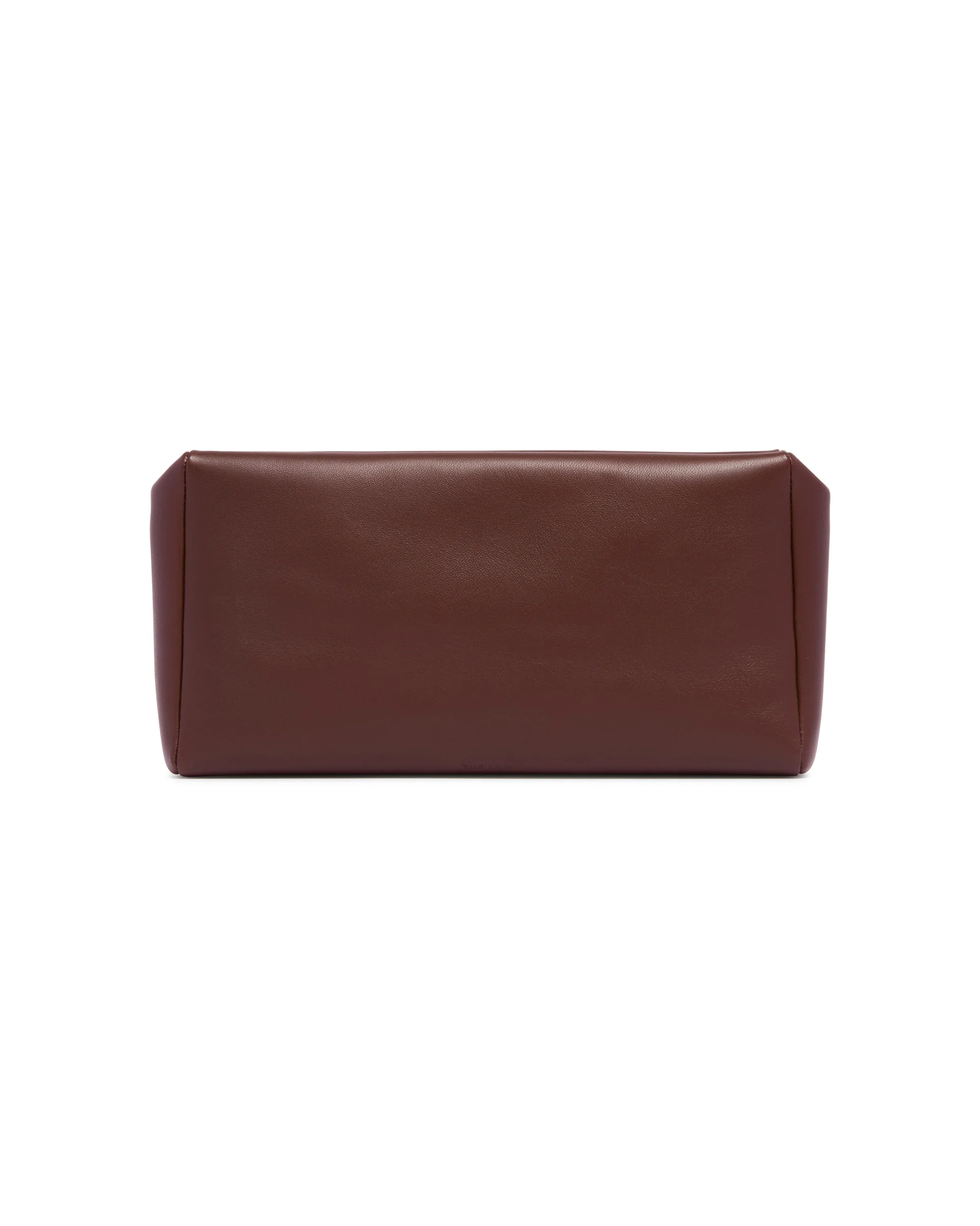 Clutch Compatta Quadrata in Pelle Marrone - Image 6