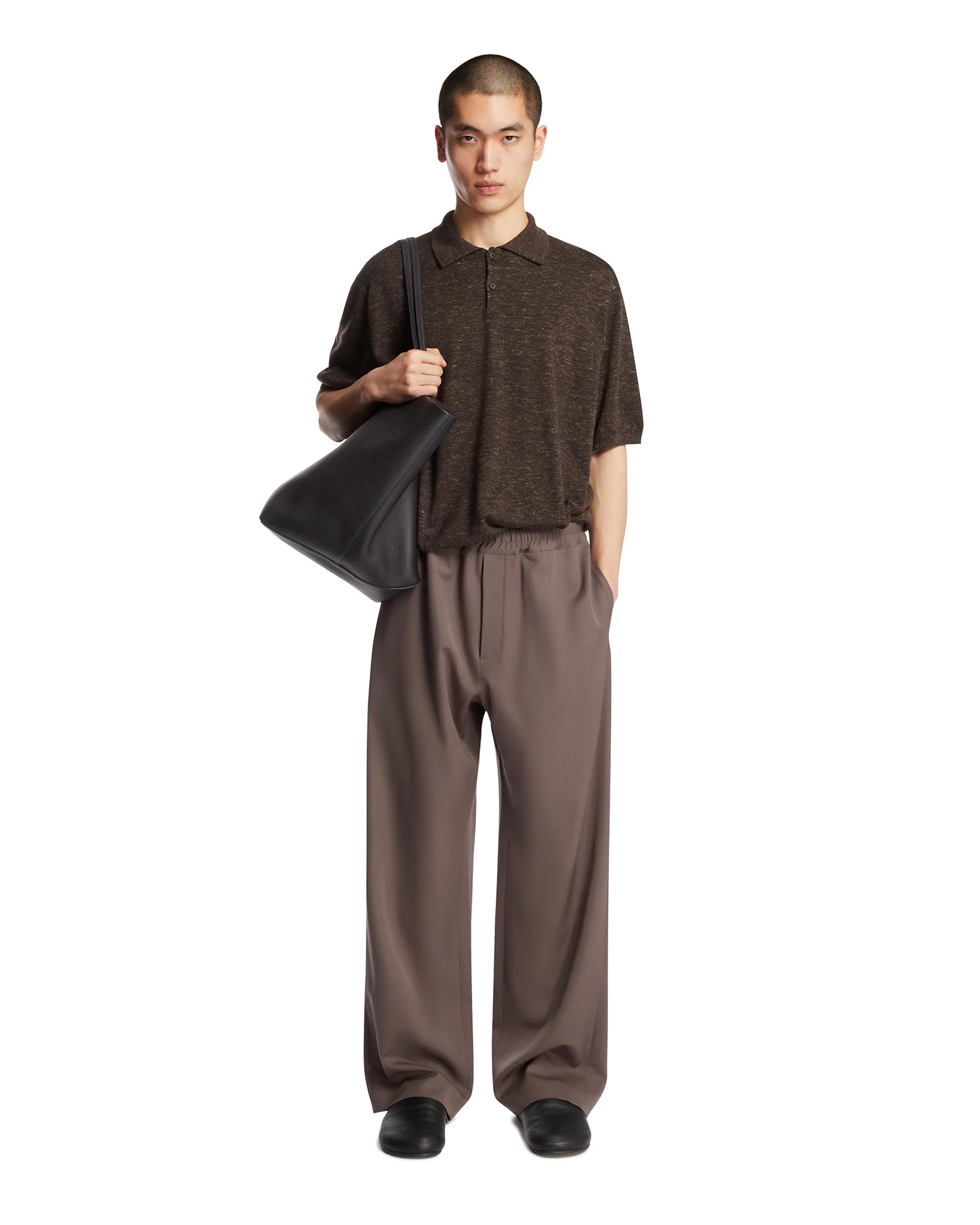 Pantaloni Ari In Lana Grigi - Image 3