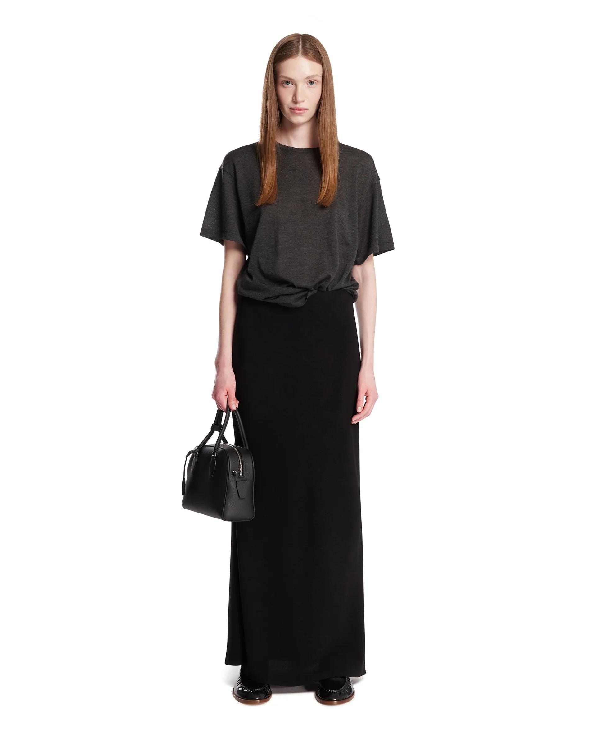 T-Shirt In Cashmere Grigia - Image 3