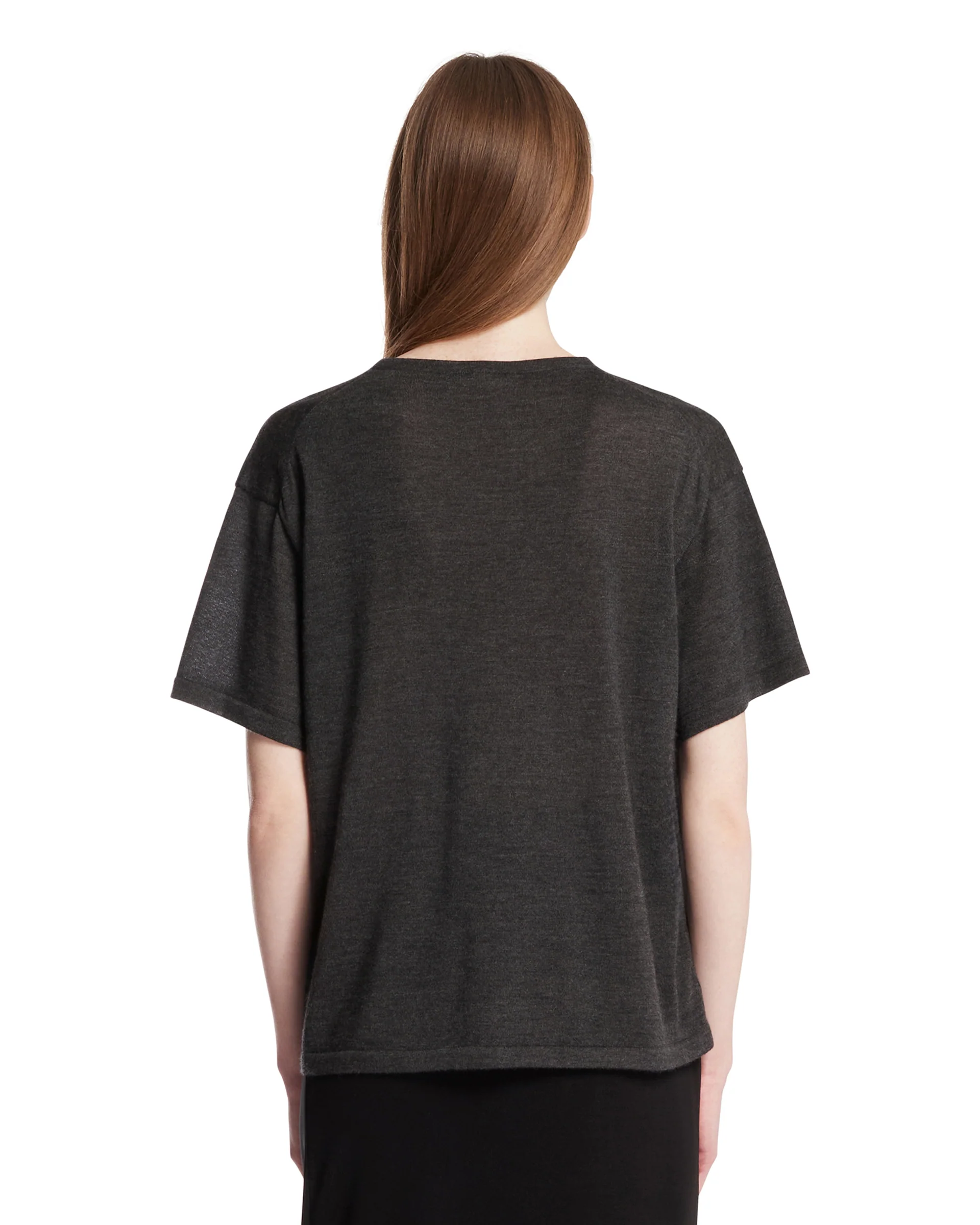T-Shirt In Cashmere Grigia - Image 5