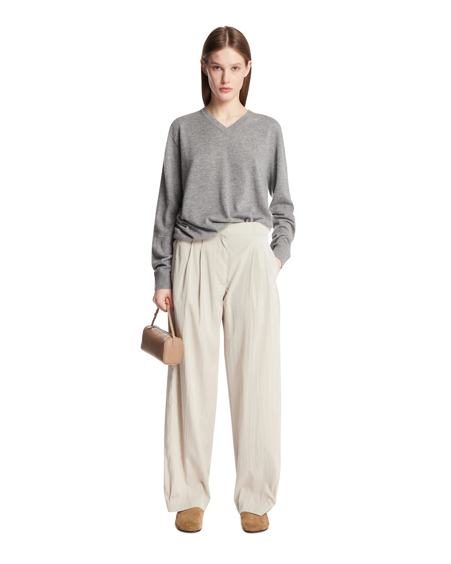 Maglione Nian In Cashmere Grigio - Image 3