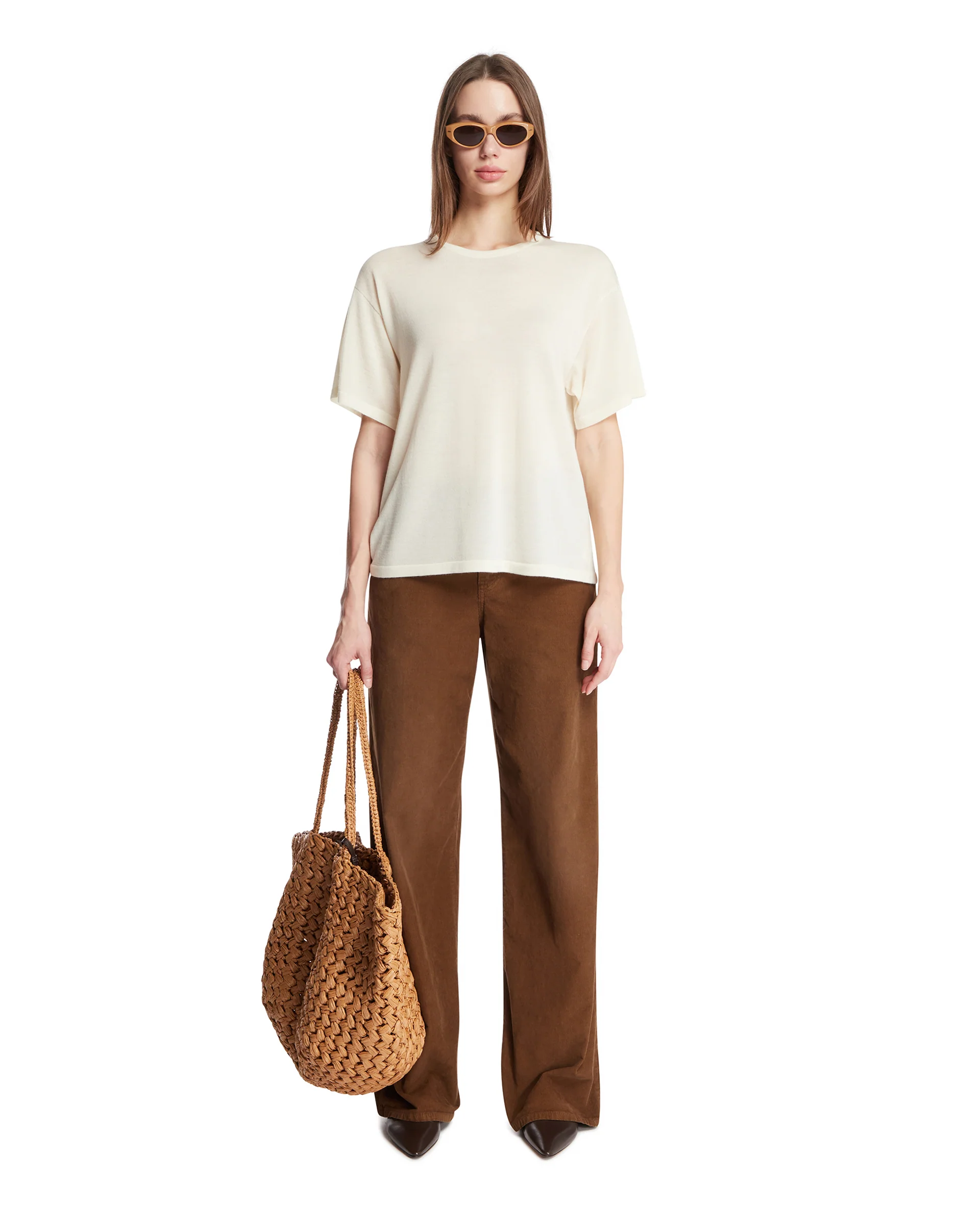 T-Shirt In Cashmere Bianca - Image 3