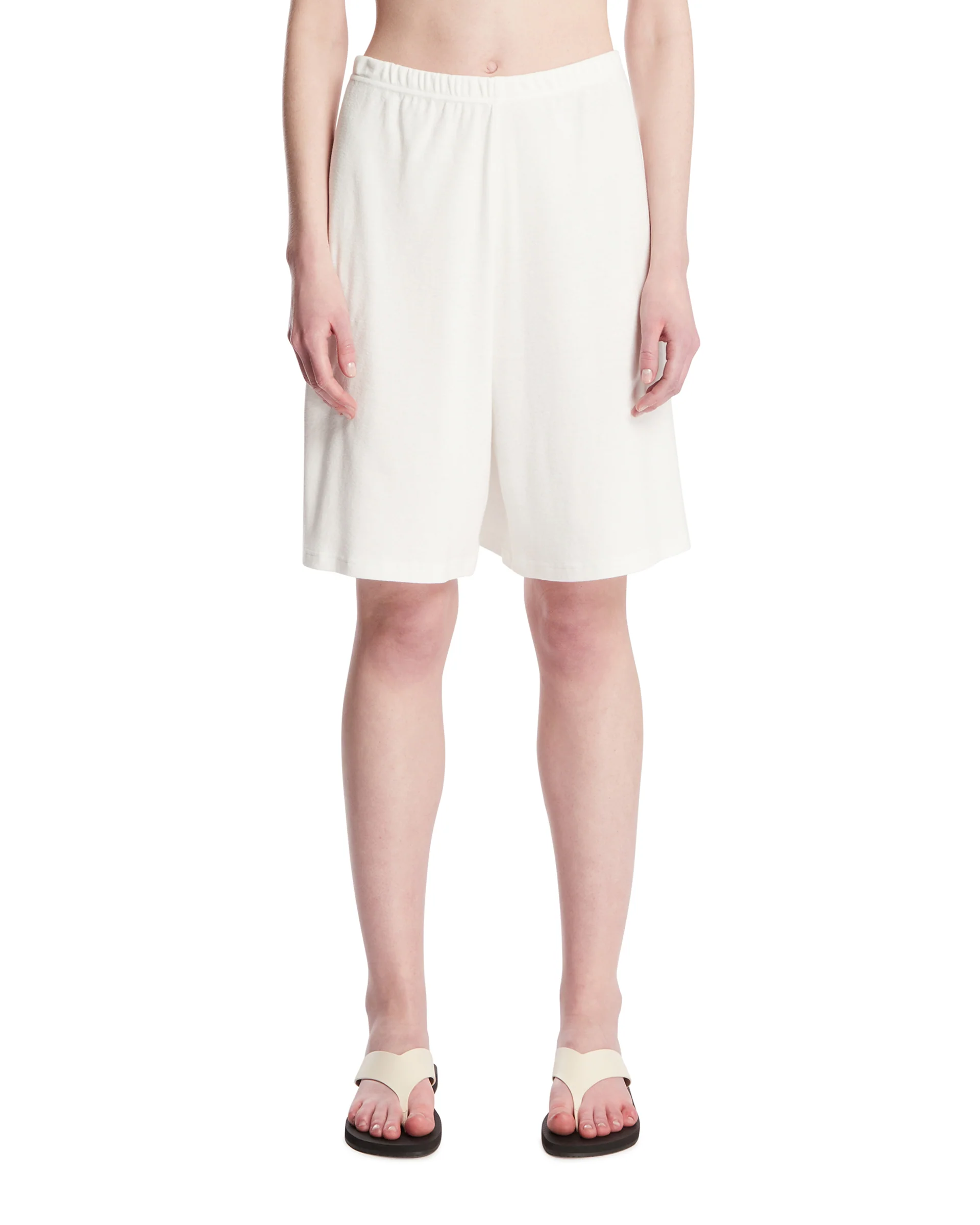 Pantaloncini In Cotone Bianchi